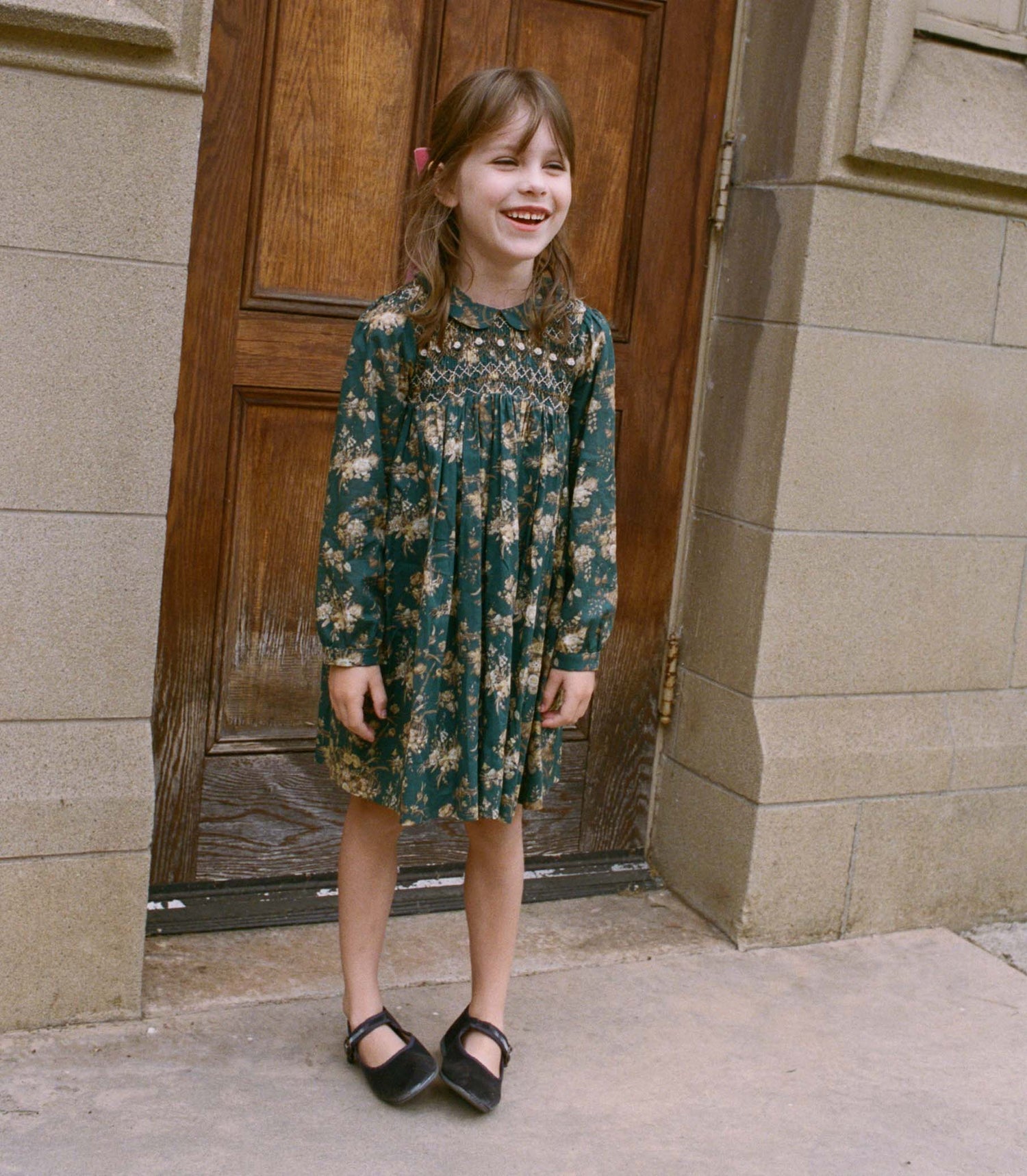 ROSEMARIE DRESS -- LIBERTY FLORAL PARASOL