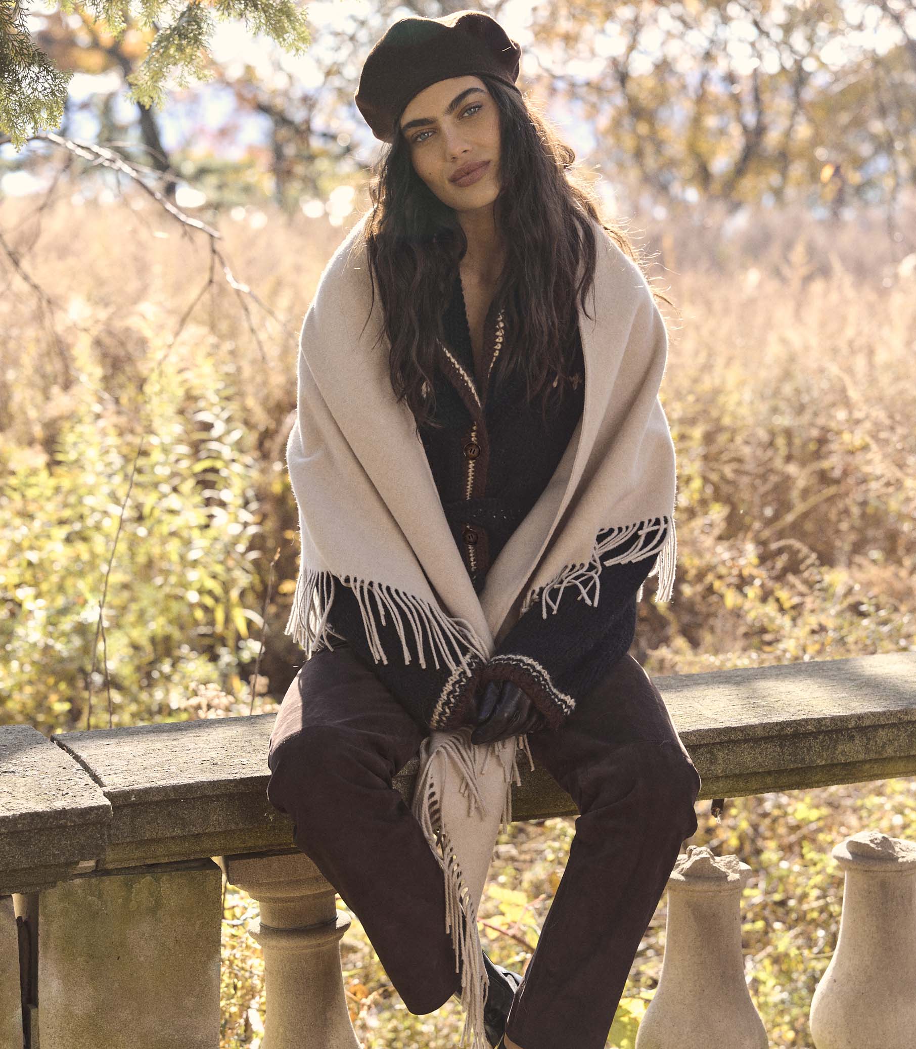 ROUEN PASHMINA -- CREAM view 2