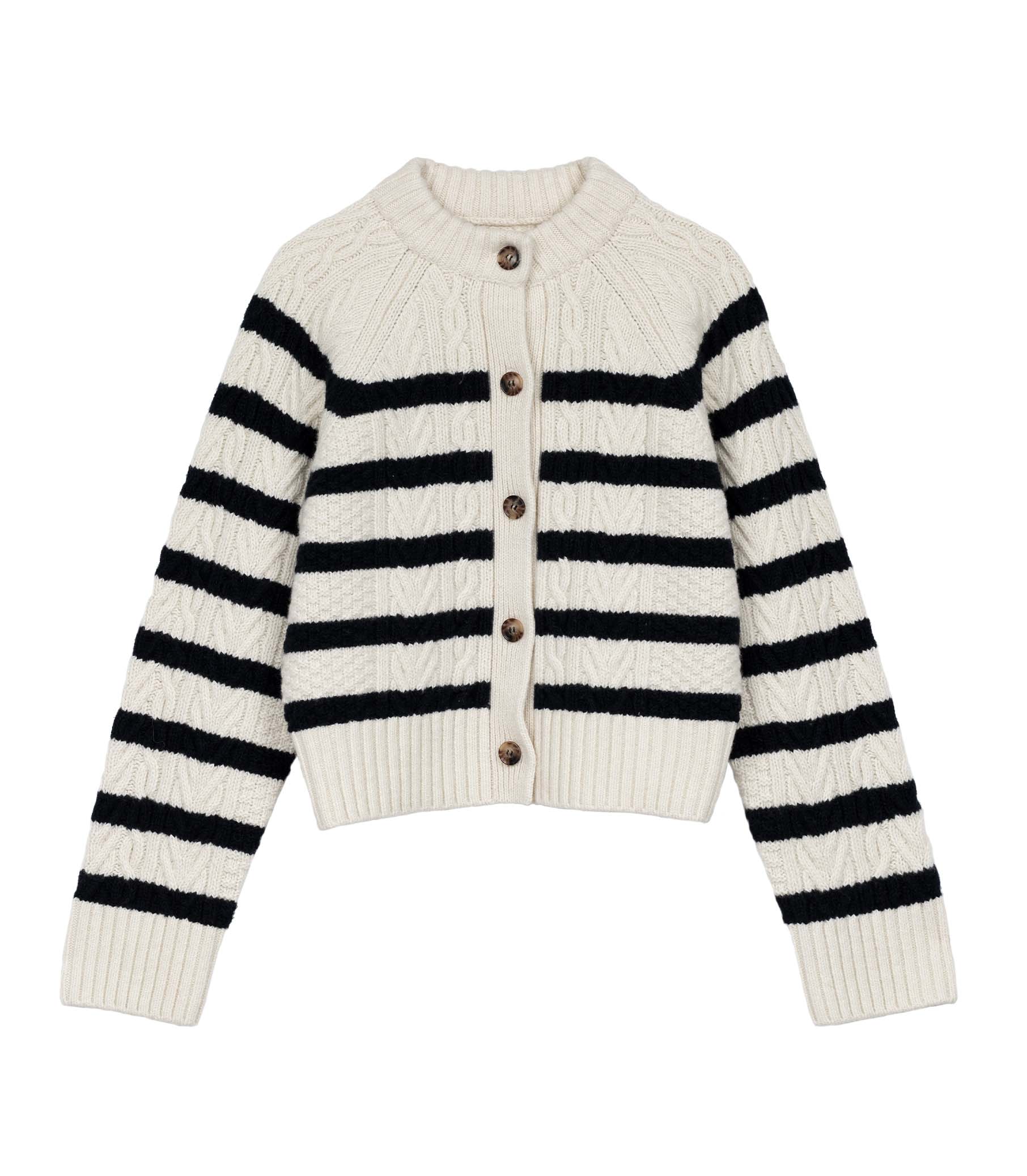 HMD -- RITA CARDIGAN -- CALAIS STRIPE view 5
