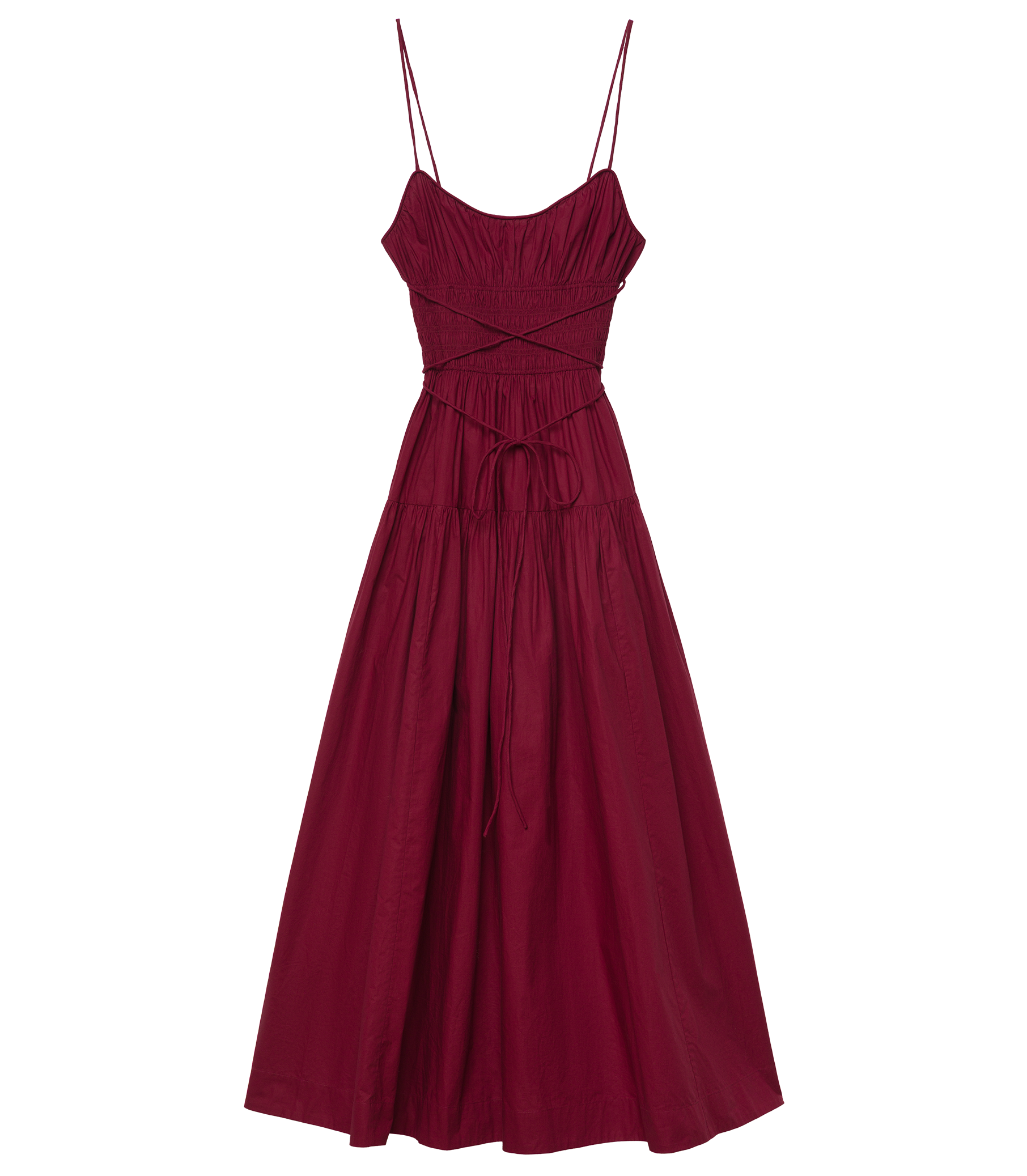 Safia Dress - Deep Ruby