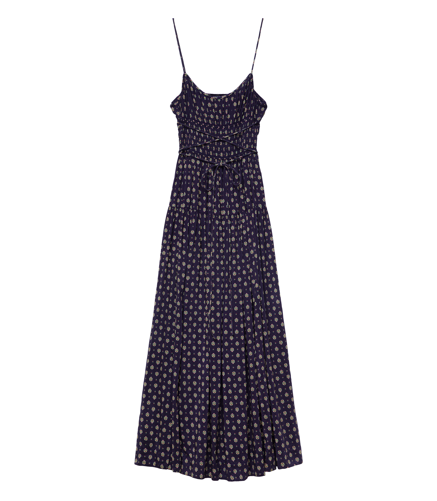 SAFIA DRESS -- NAVY CADIZ FOULARD view 12
