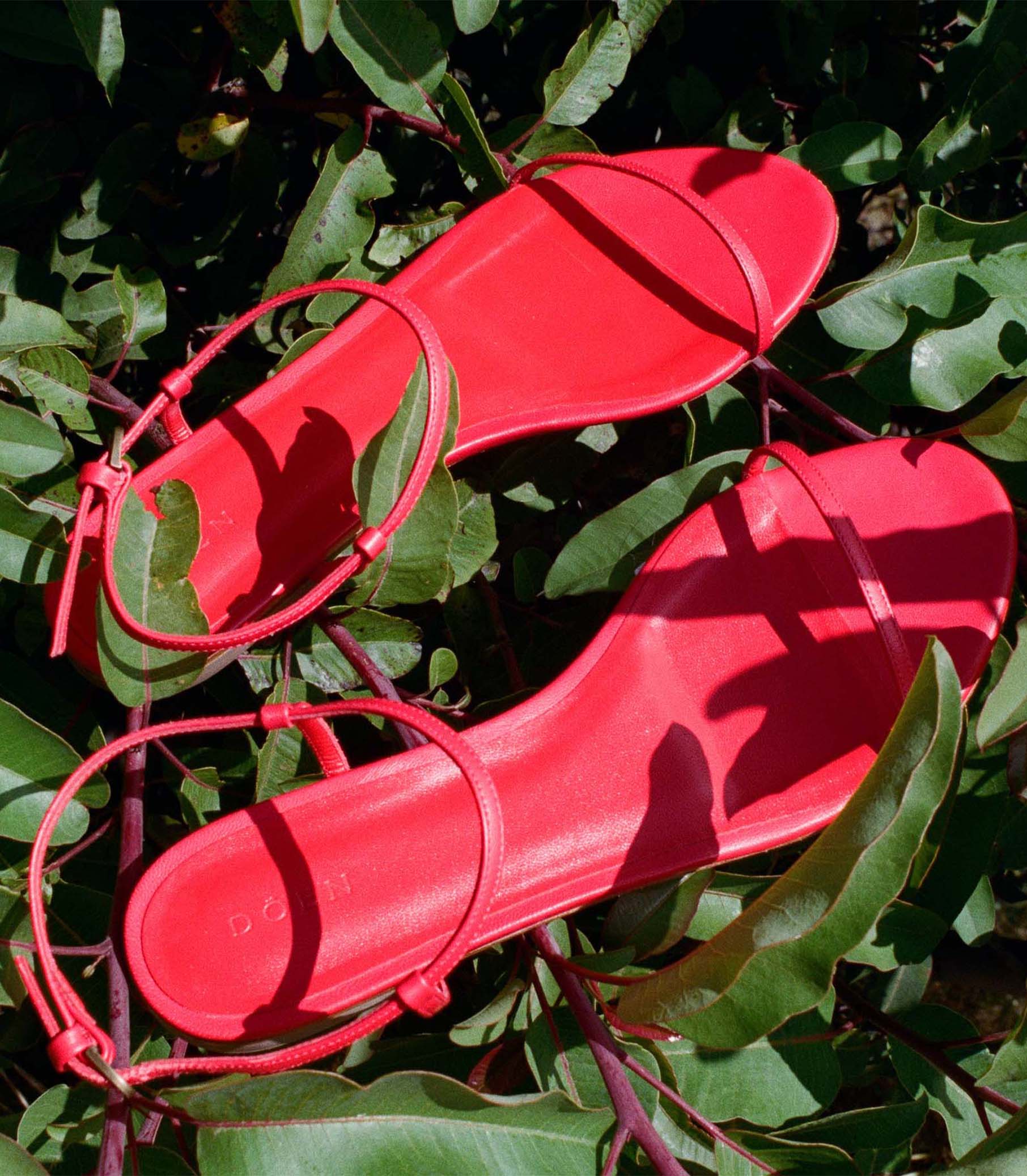 SARTENE SANDAL -- RED NAPPA view 1