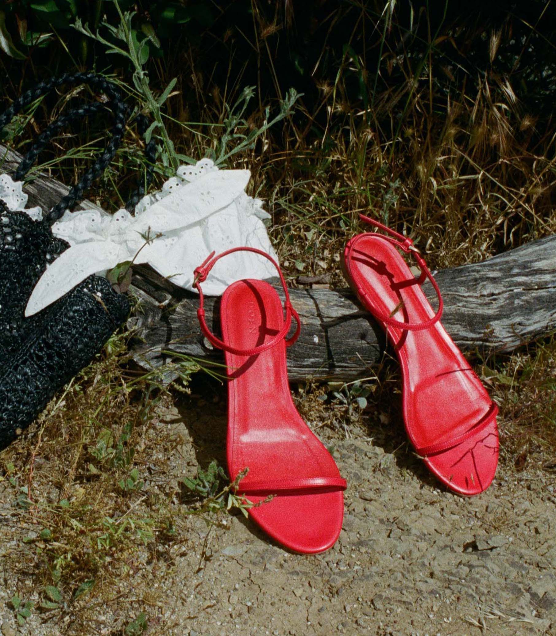 SARTENE SANDAL -- RED NAPPA view 2