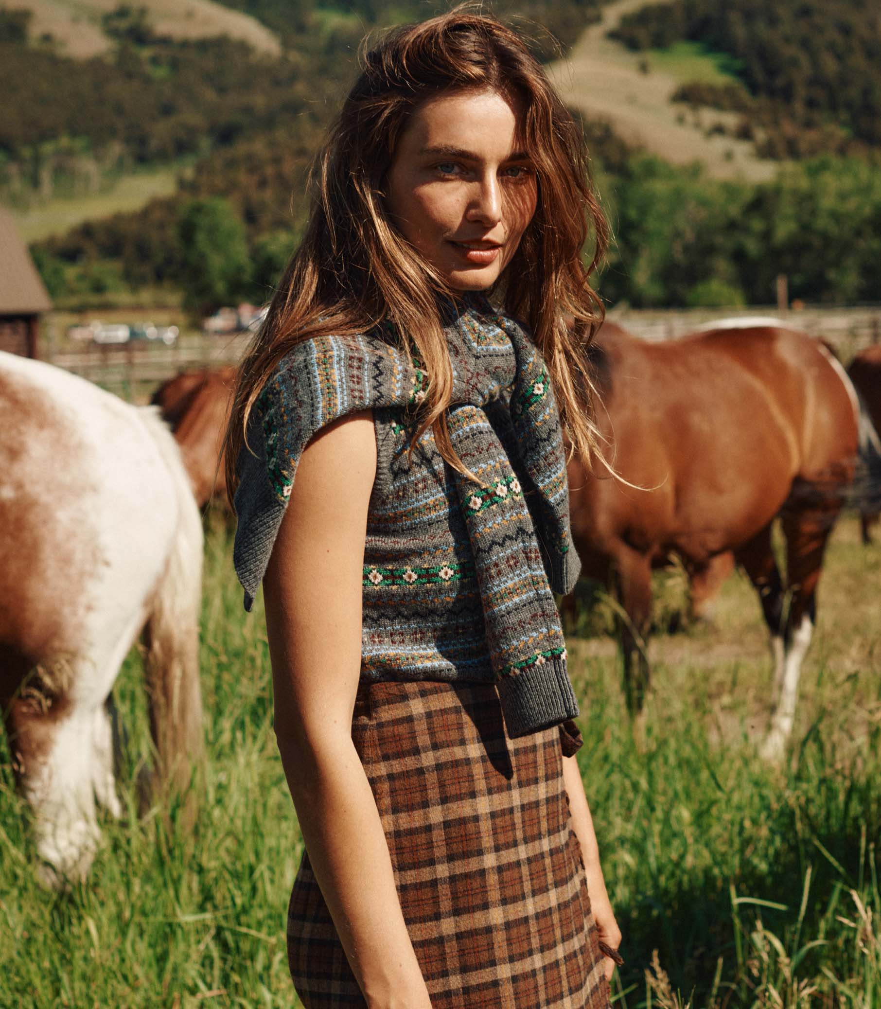 SASKIA SKIRT -- CORNWALL PLAID view 4