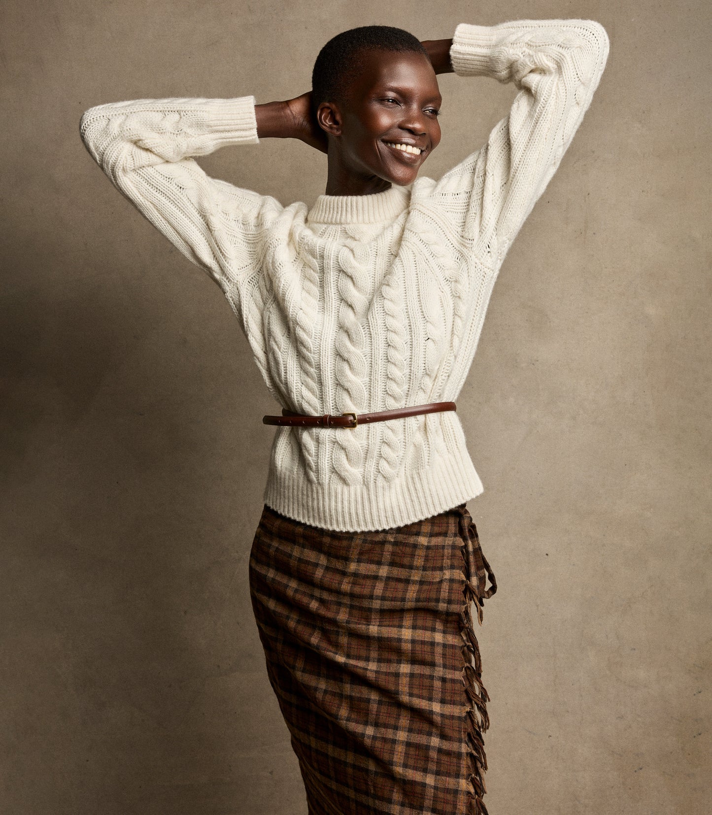 SASKIA SKIRT -- CORNWALL PLAID