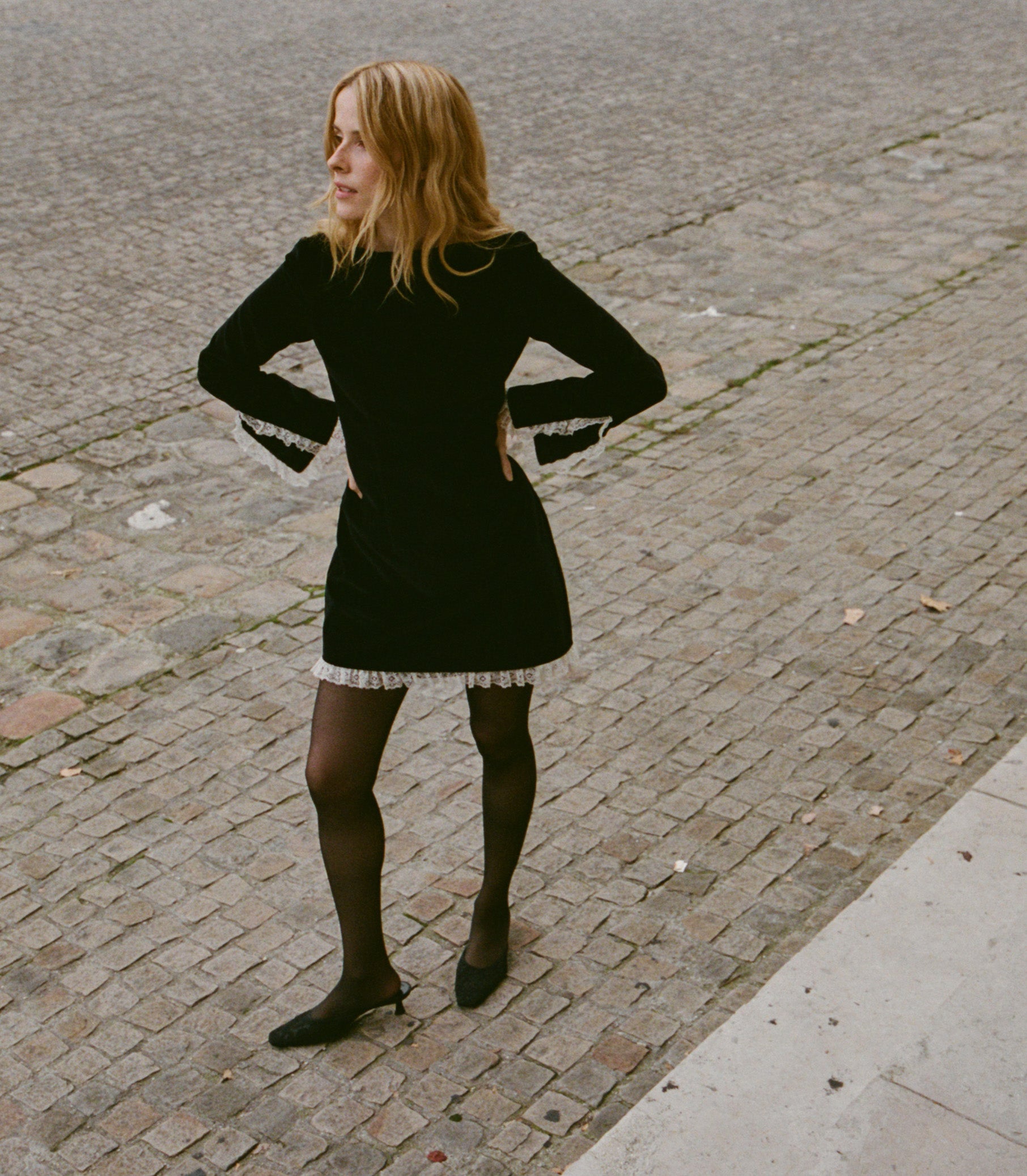 SAVINE DRESS -- BLACK view 4