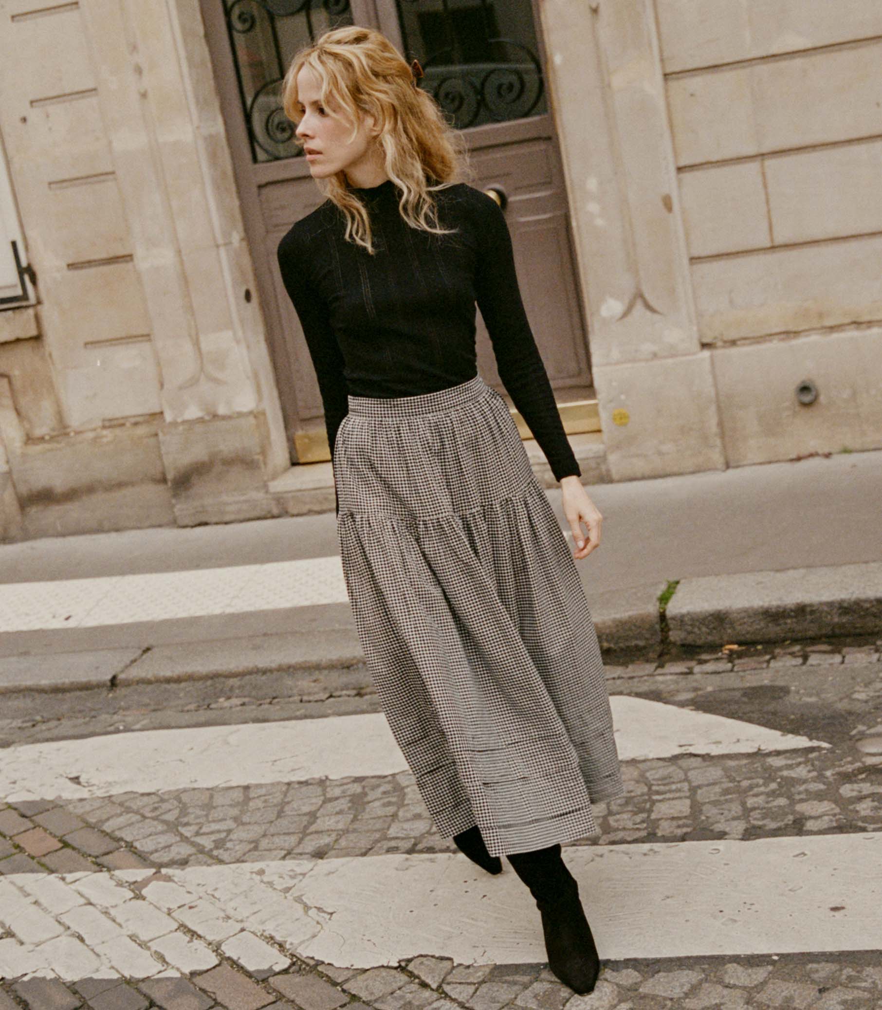 HMD -- SEBASTIANE SKIRT -- LA MADDALENA GINGHAM view 3
