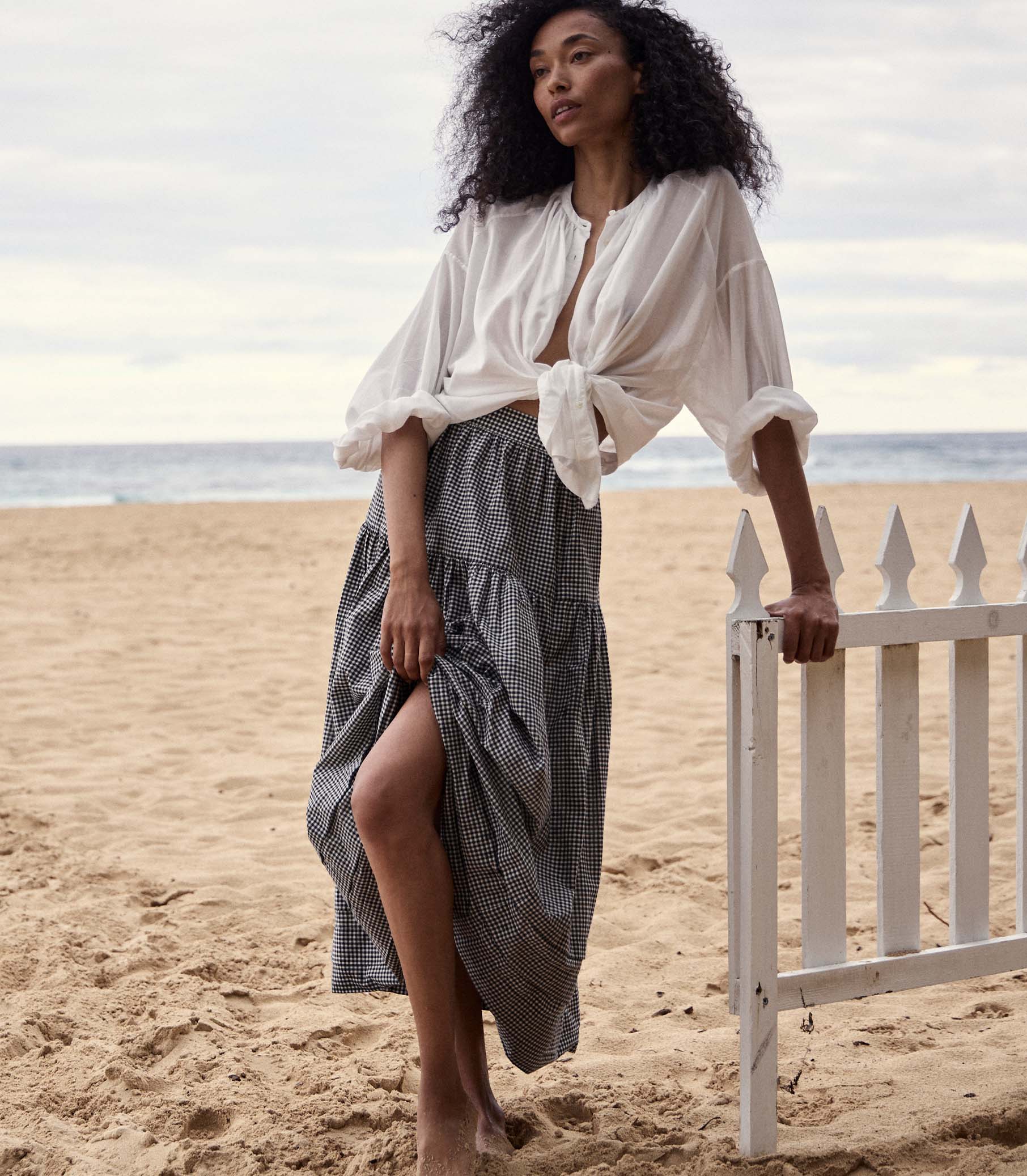 HMD -- SEBASTIANE SKIRT -- LA MADDALENA GINGHAM view 2
