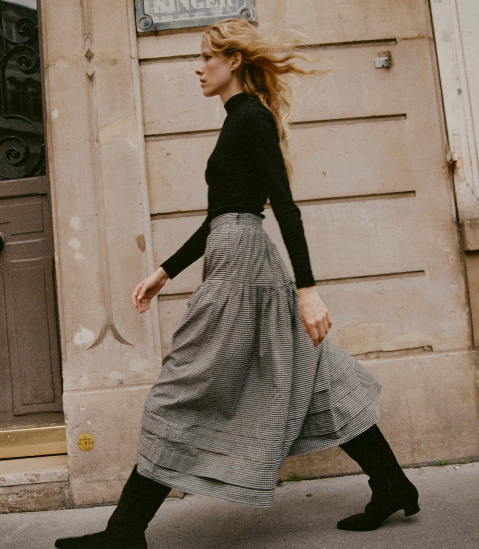 HMD -- SEBASTIANE SKIRT -- LA MADDALENA GINGHAM view 4
