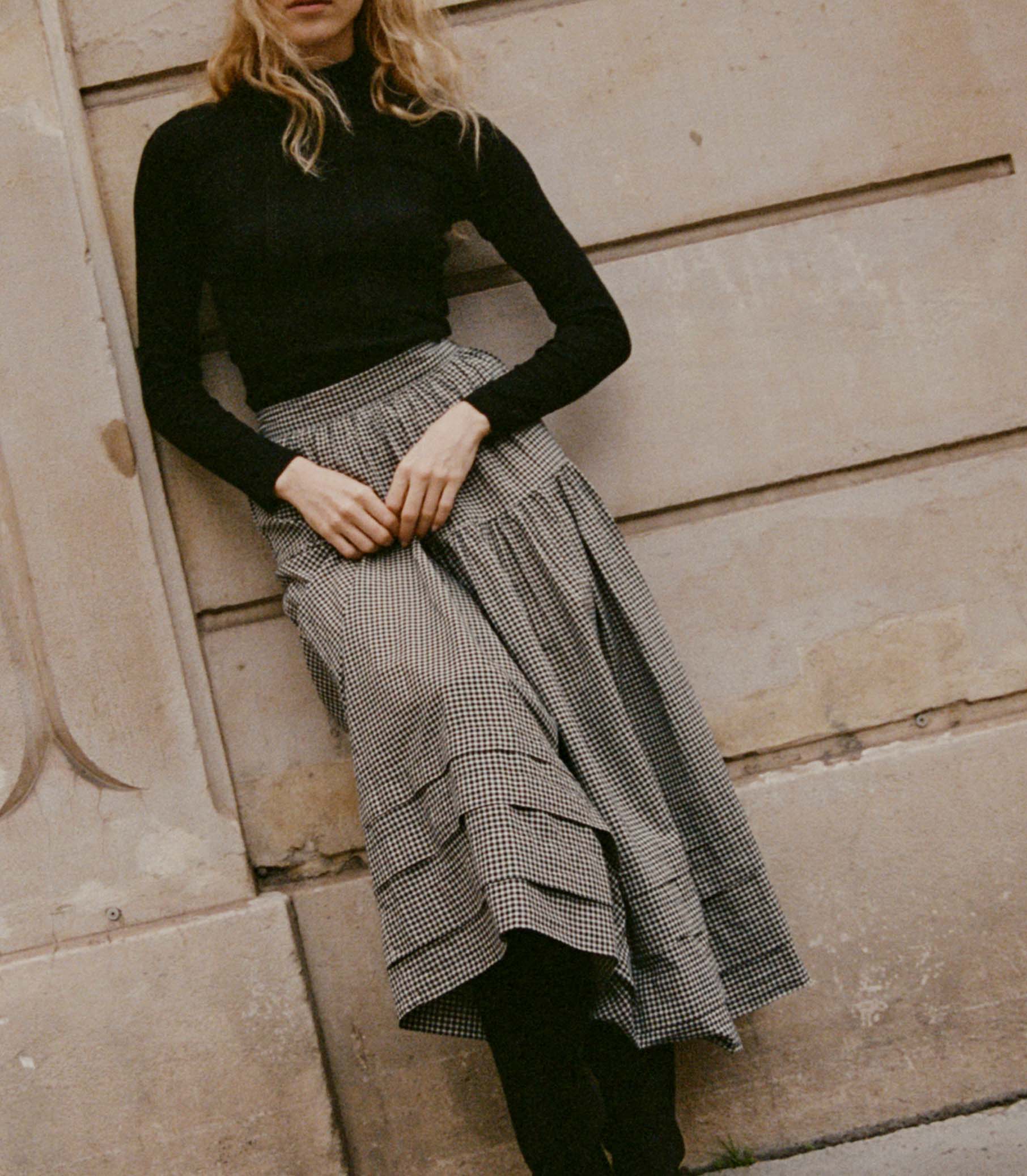 HMD -- SEBASTIANE SKIRT -- LA MADDALENA GINGHAM view 6
