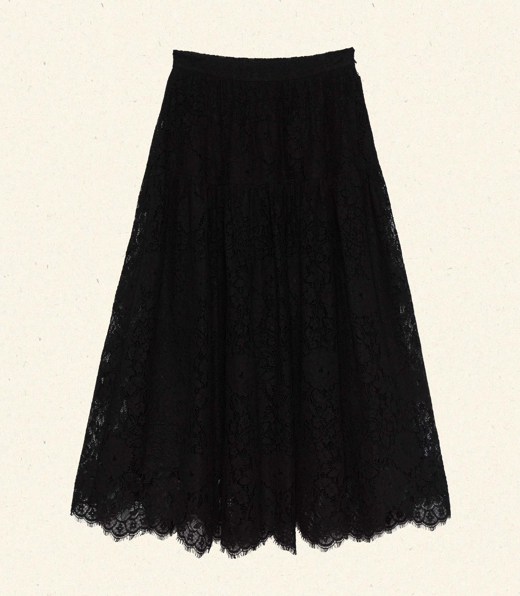 HMD -- SEBASTIANE LACE SKIRT -- BLACK view 5