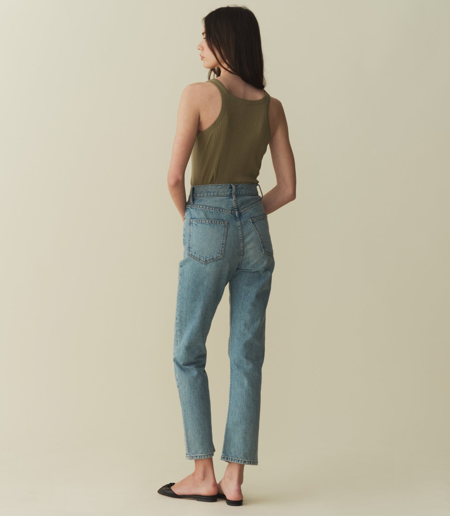 HMD -- SEINE CASHMERE BLEND TANK -- PASTURE
