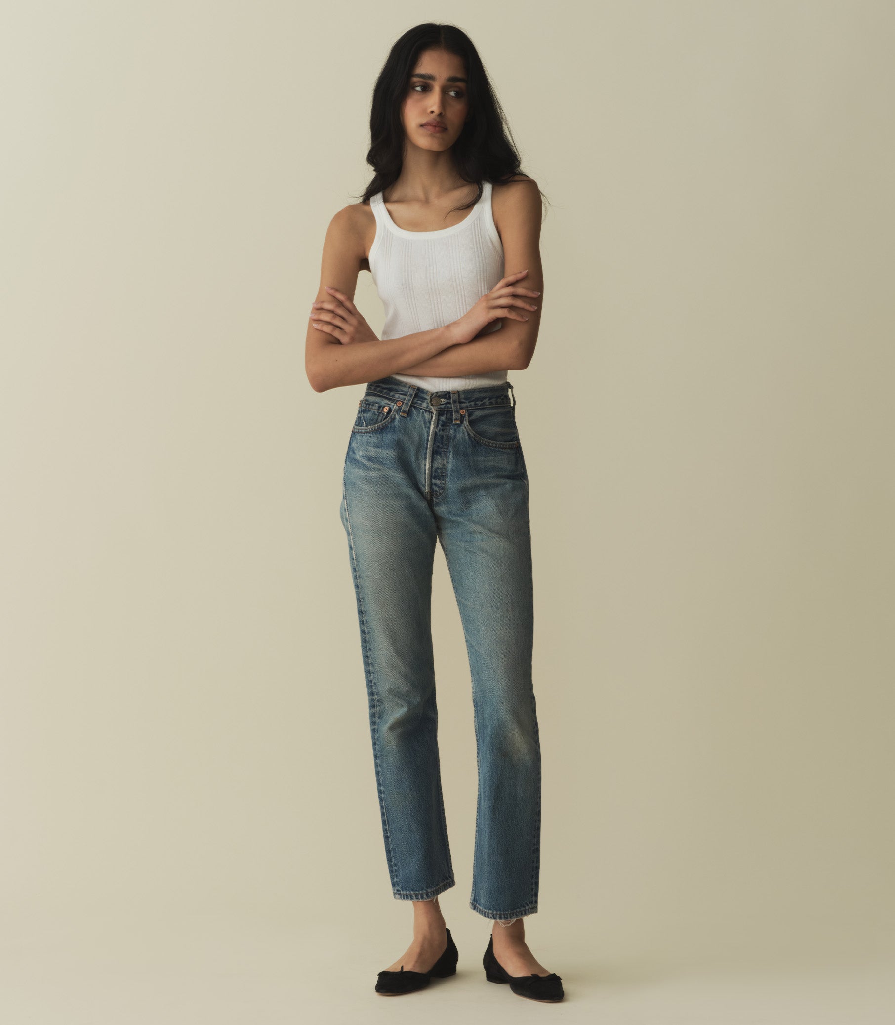 HMD -- SEINE CASHMERE BLEND TANK -- SALT view 3
