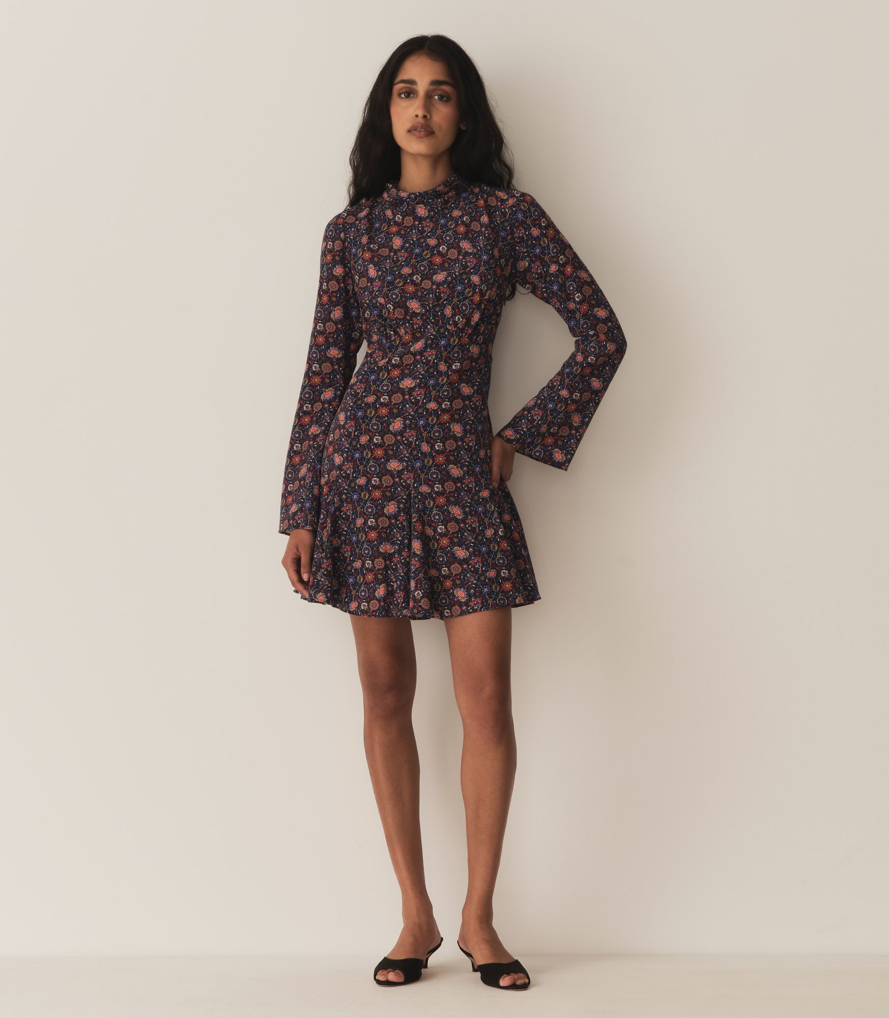 SELENA DRESS -- MIDNIGHT RIVIERA MEDALLION view 1