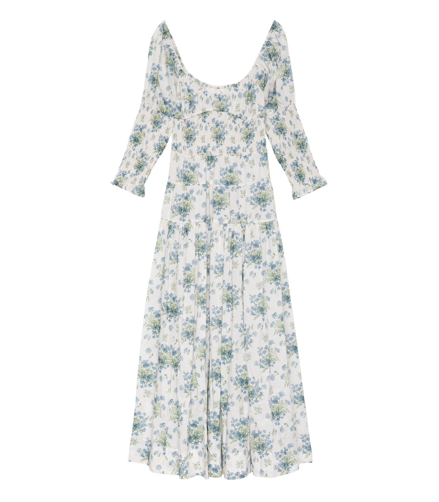 SERAPHINA DRESS -- CRÈME LANTANA FLORAL