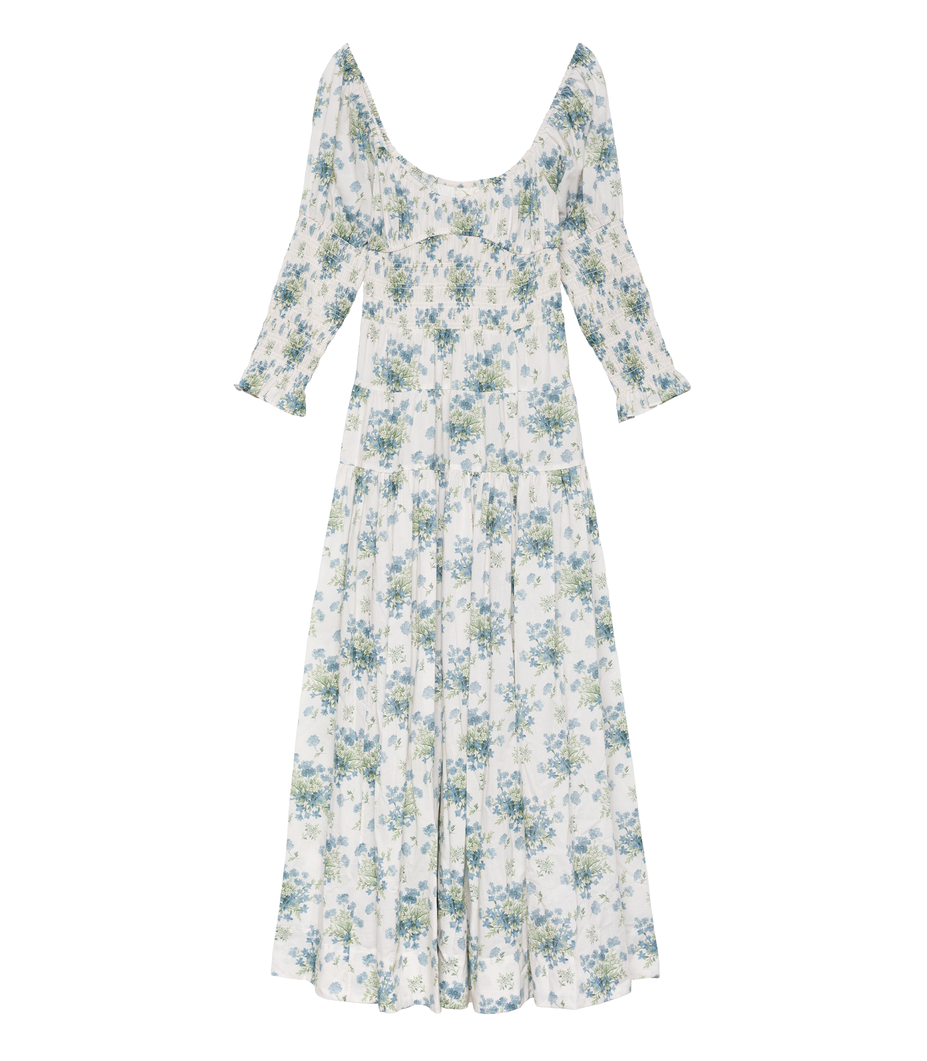 SERAPHINA DRESS -- CRÈME LANTANA FLORAL view 5