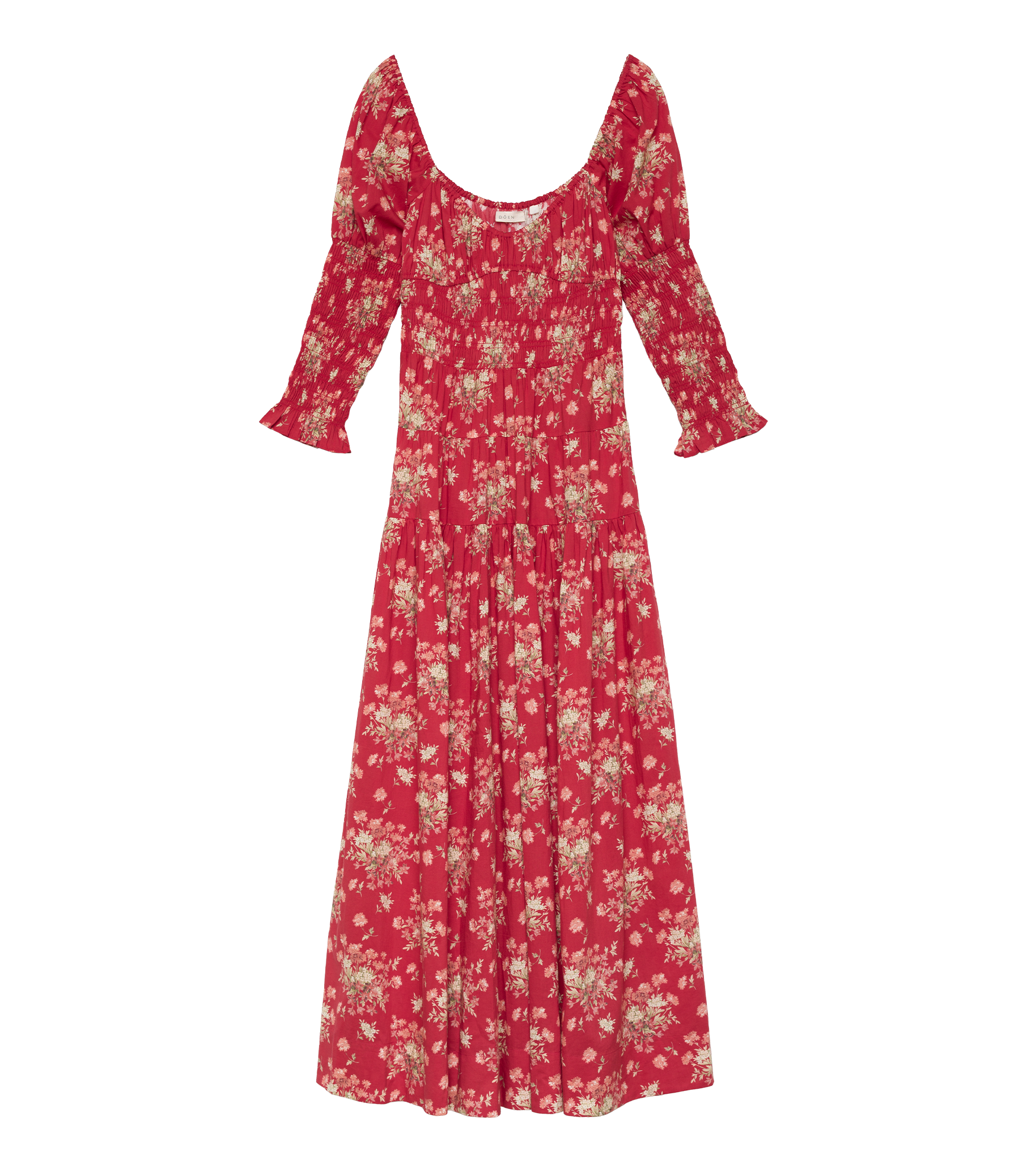 Seraphina Dress - Rosso Lantana Floral | DEN Rosso Lantana Floral / M Seraphina Dress - Rosso Lantana Floral | DEN Rosso Lantana Floral / M