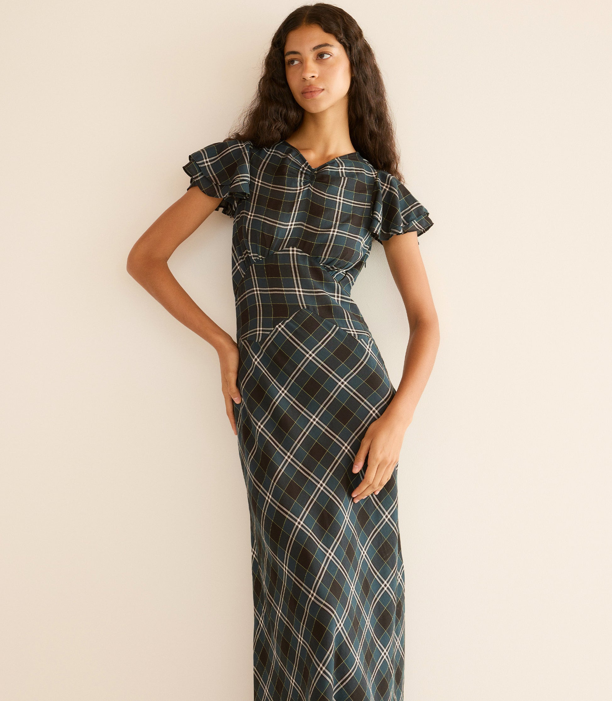 SERAPHINE DRESS -- AMBLE PLAID view 3