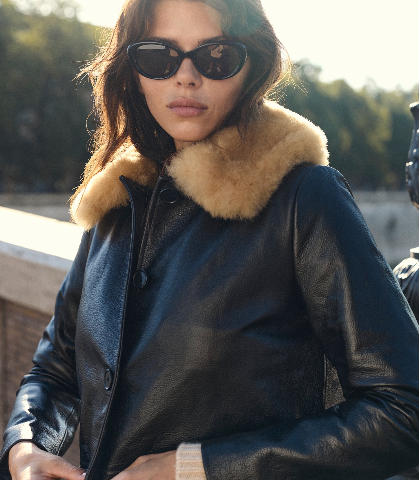 SEVILLE LEATHER JACKET -- BLACK