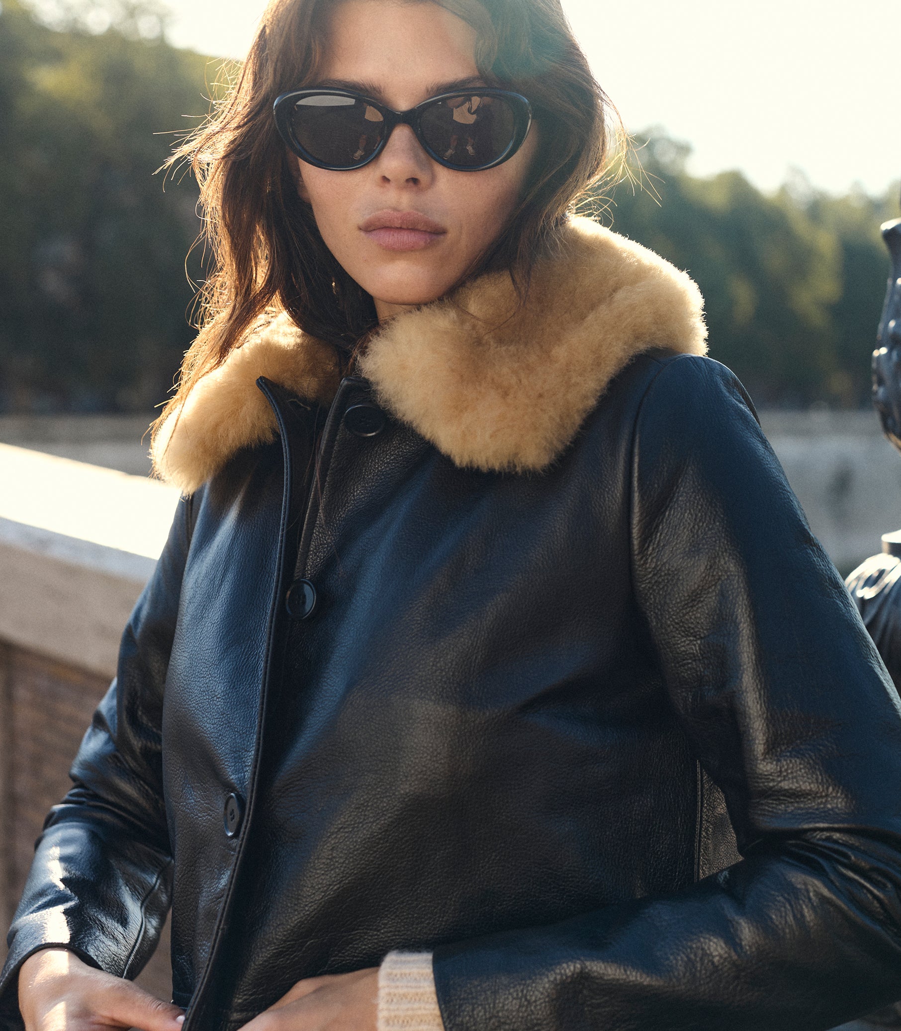 SEVILLE LEATHER JACKET -- BLACK view 3
