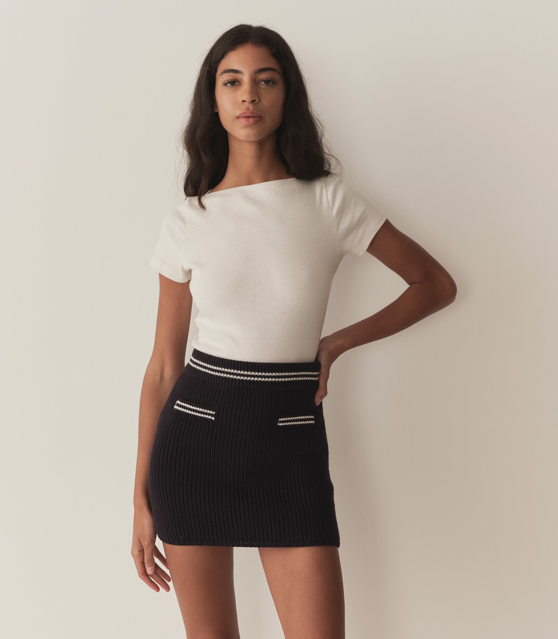 SEYMOUR SKIRT -- DEEP NAVY view 2