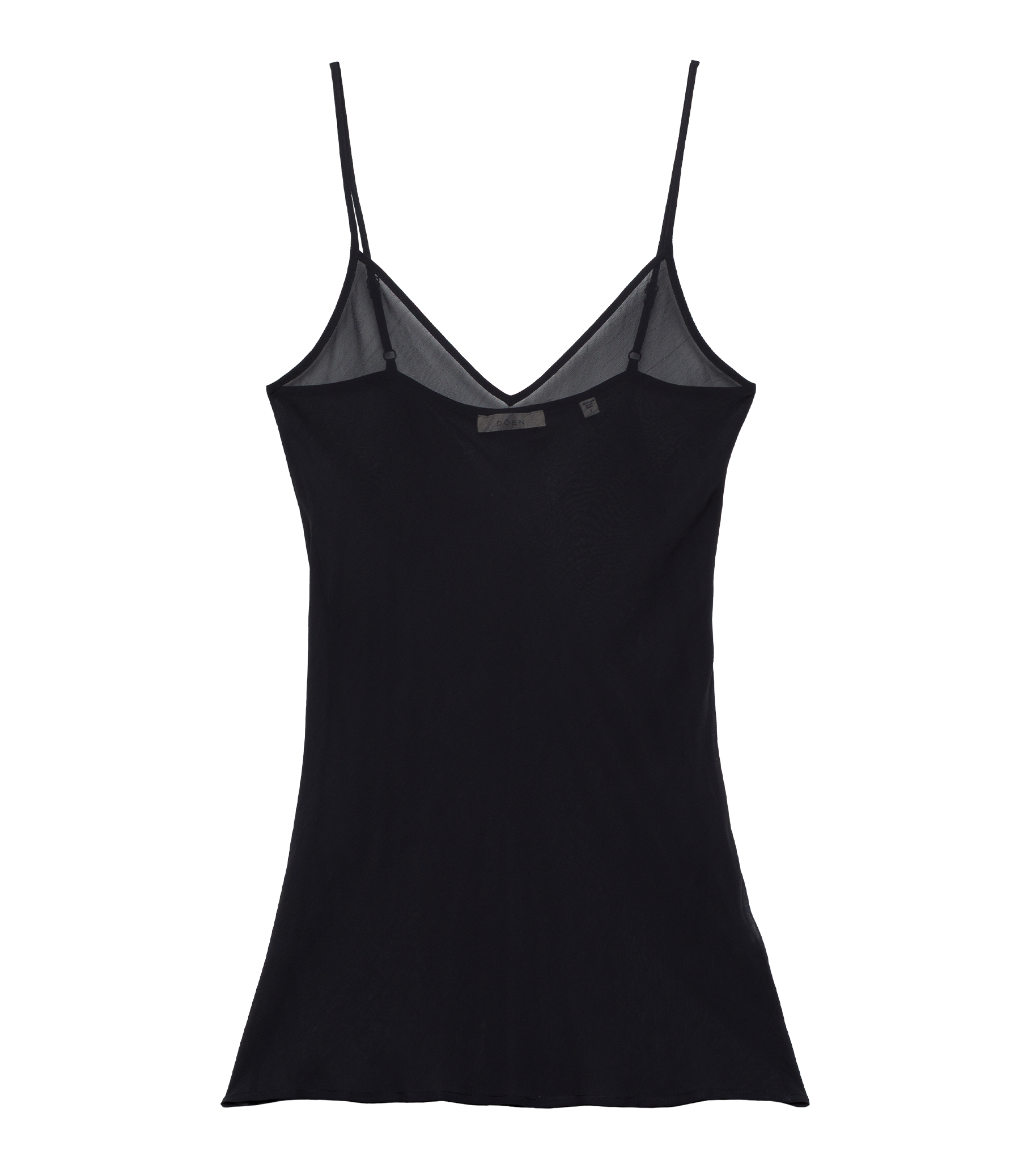 Short Deep V-Neck Slip - Black | DEN Black / M Short Deep V-Neck Slip - Black | DEN Black / M