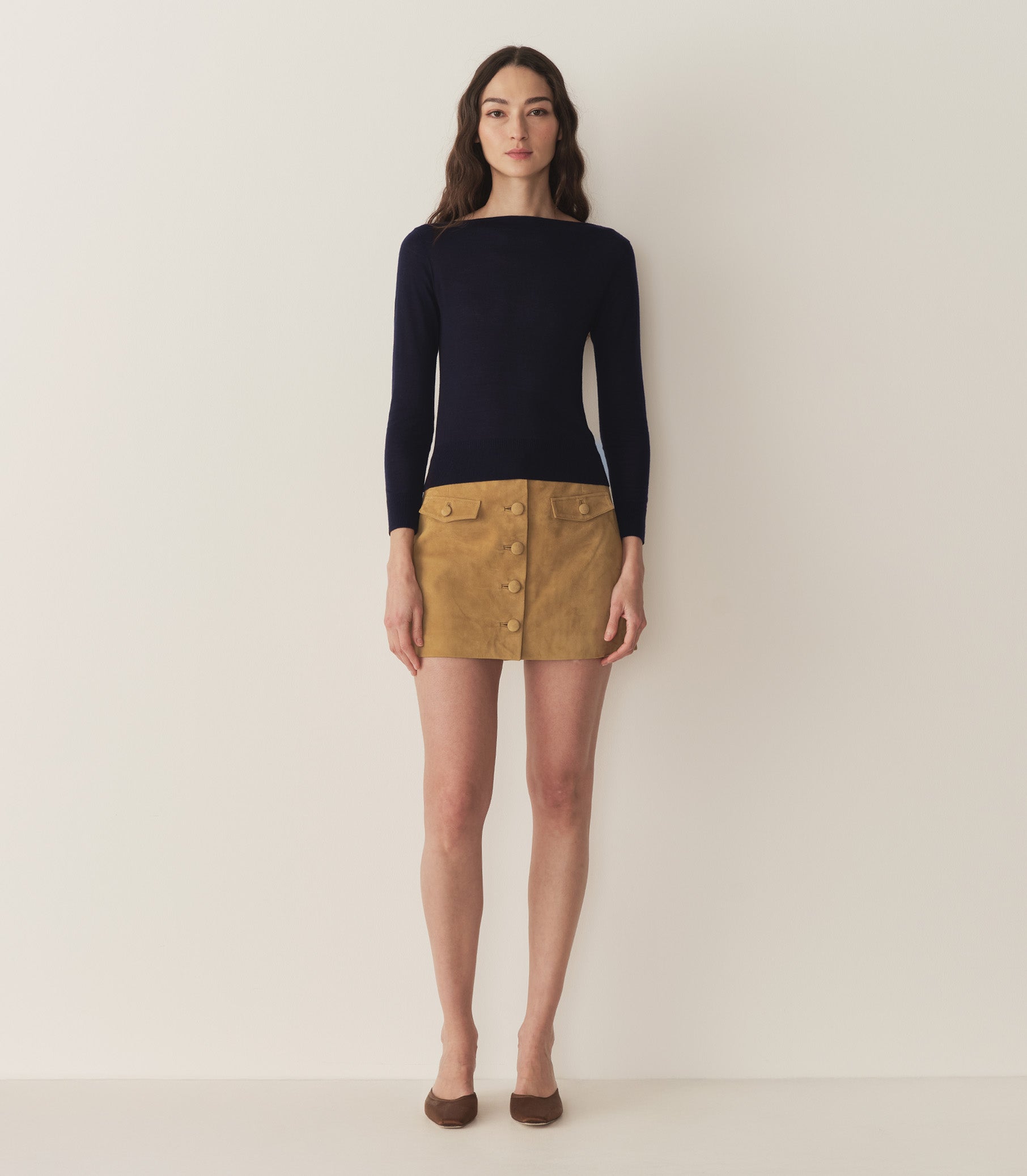 SILVIA SWEATER -- DEEP NAVY view 4