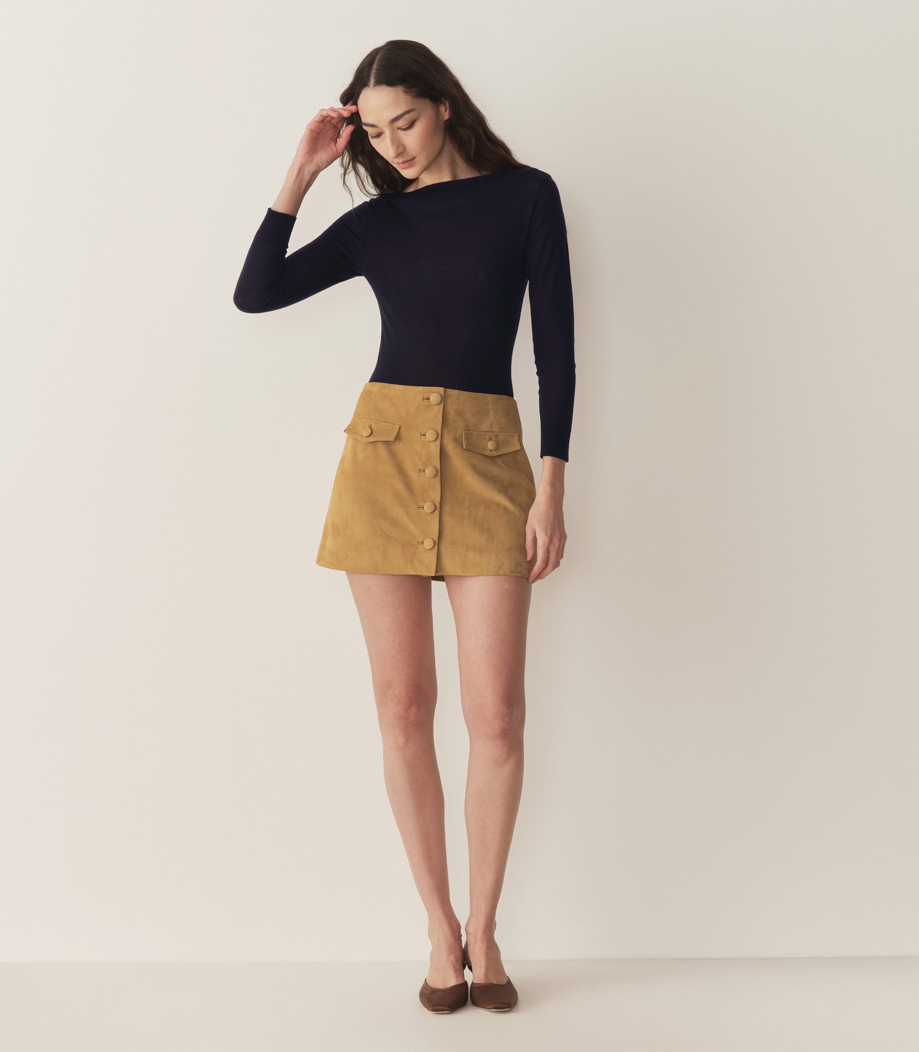 SILVIA SWEATER -- DEEP NAVY view 2