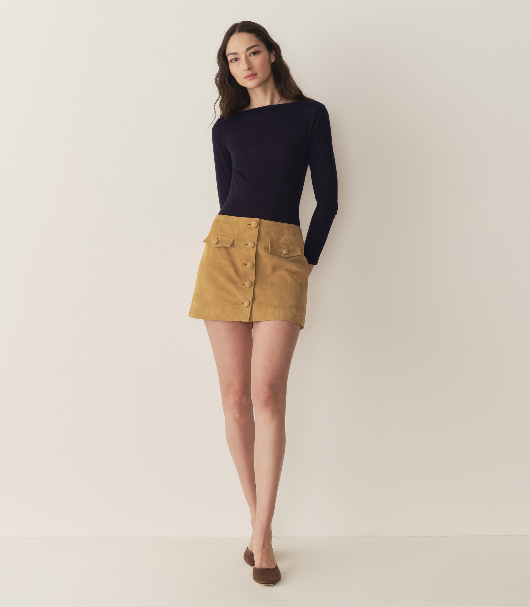 HMD -- COURTNEY SKIRT -- LIGHT CAMEL view 1
