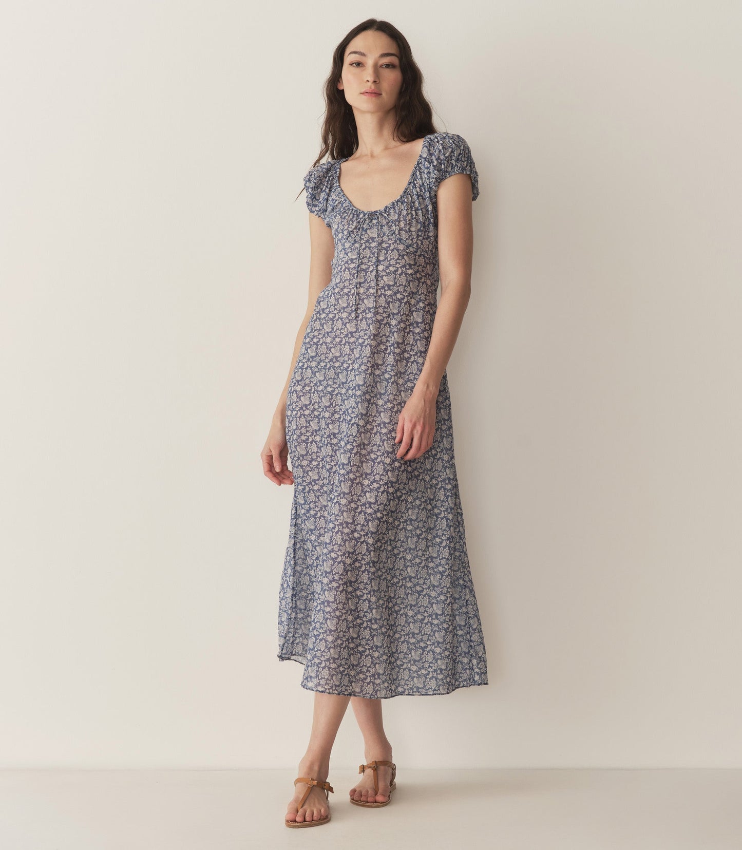 HMD -- SOFIA DRESS -- BLUE PORCELAIN TEA FLORAL