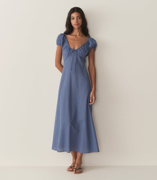 SOFIA DRESS -- CASSIS CHECK