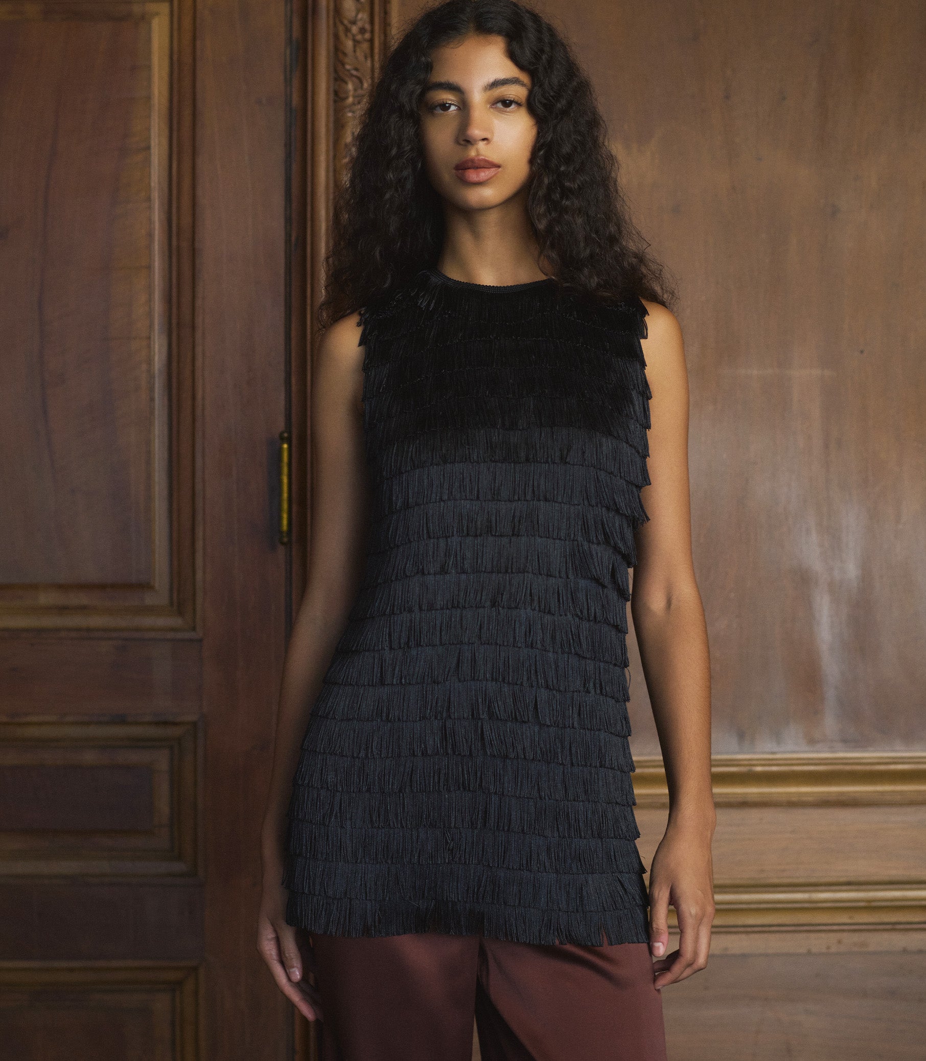 SOIRÉE TUNIC TOP -- BLACK view 8