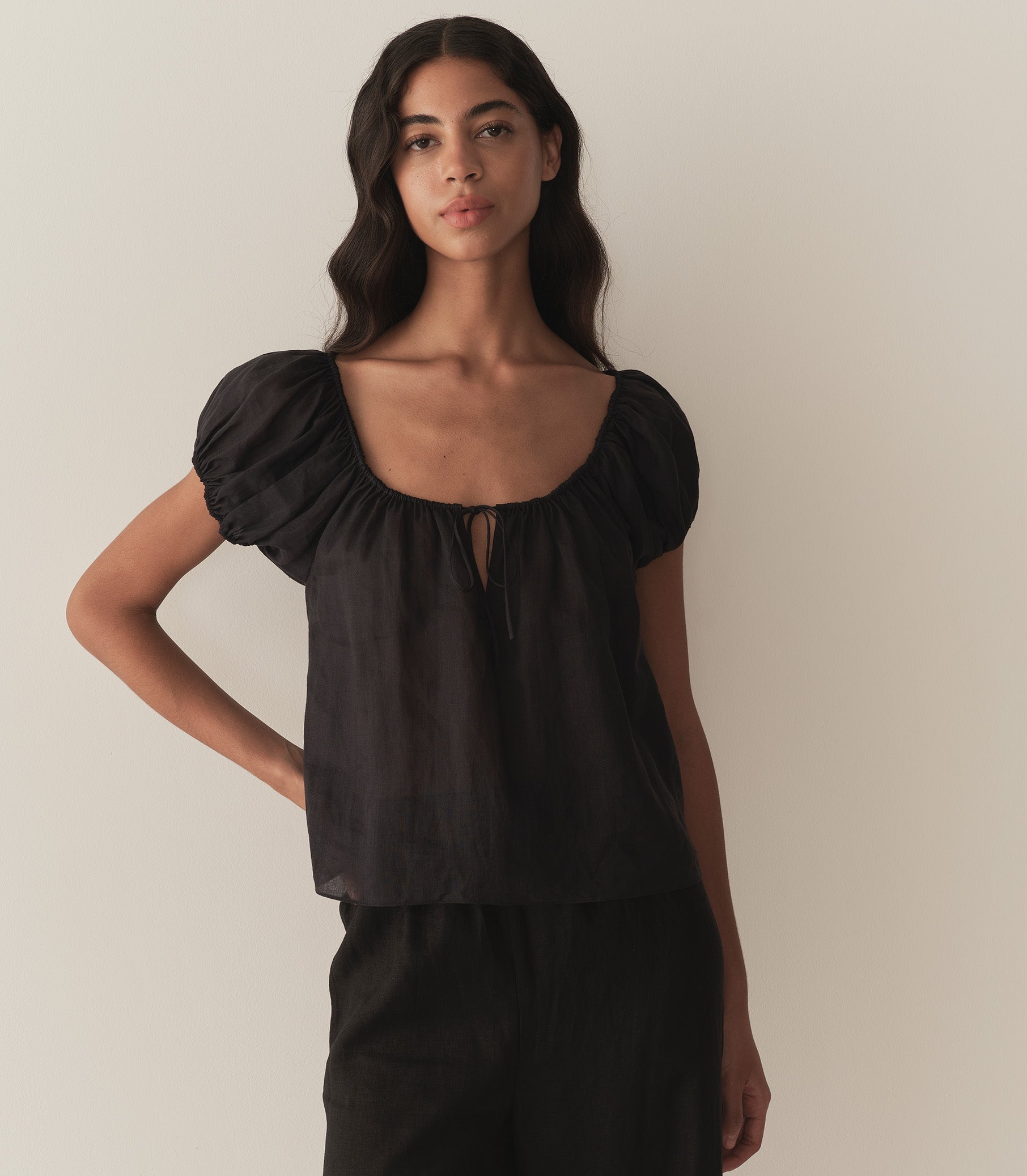 HMD -- SOLINA TOP -- BLACK view 1
