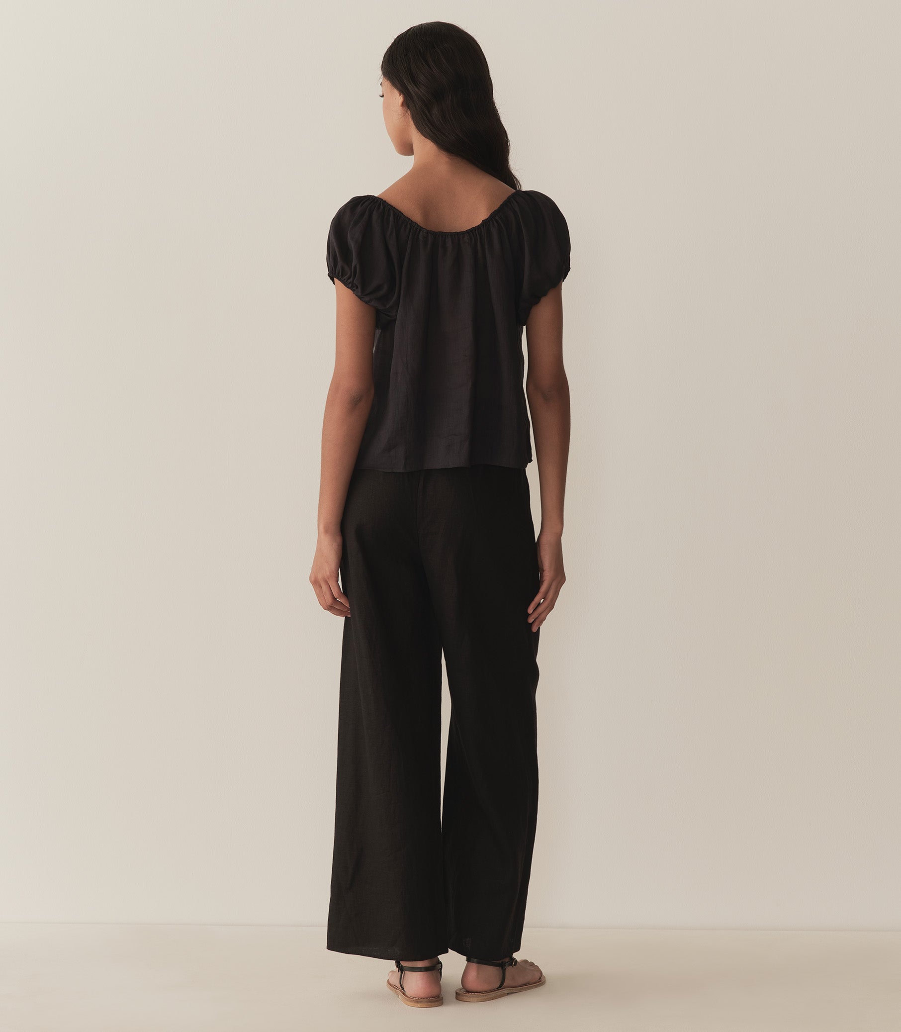 SOLINA TOP -- BLACK view 4