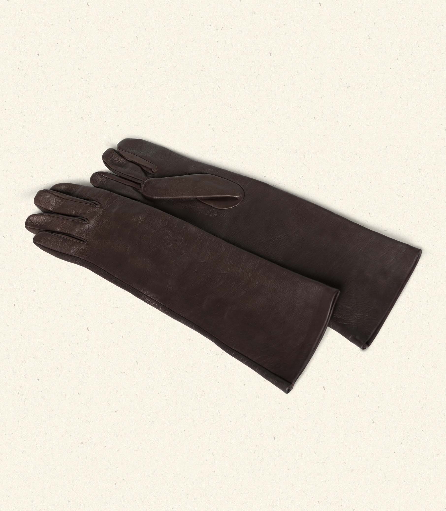 STINE GLOVES -- ESPRESSO LEATHER view 4