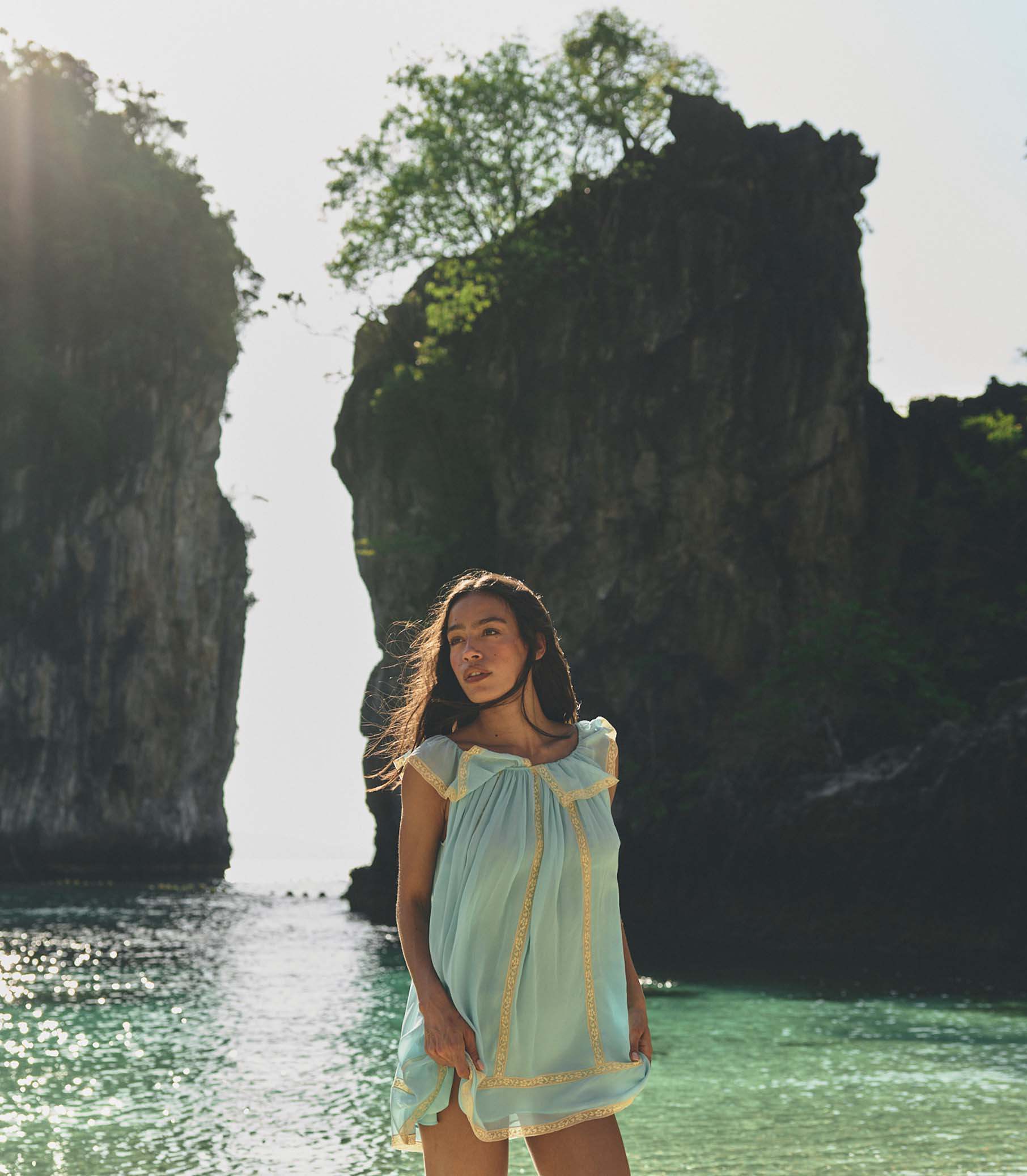 SUZETTE DRESS -- PALE WISTERIA view 6
