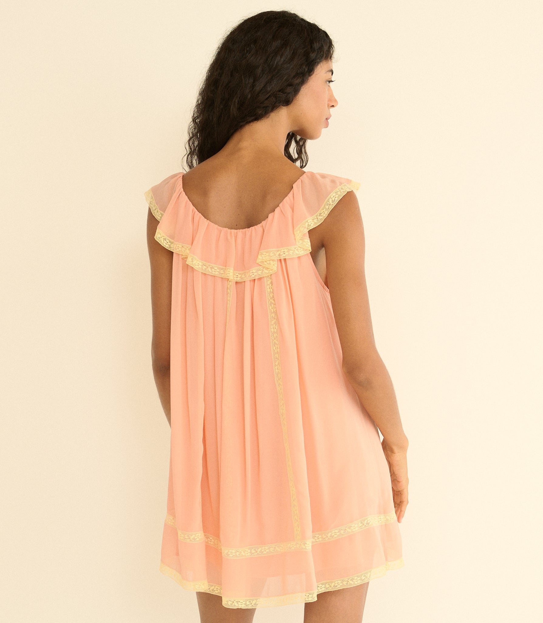 SUZETTE DRESS -- BOUDOIR PINK view 5
