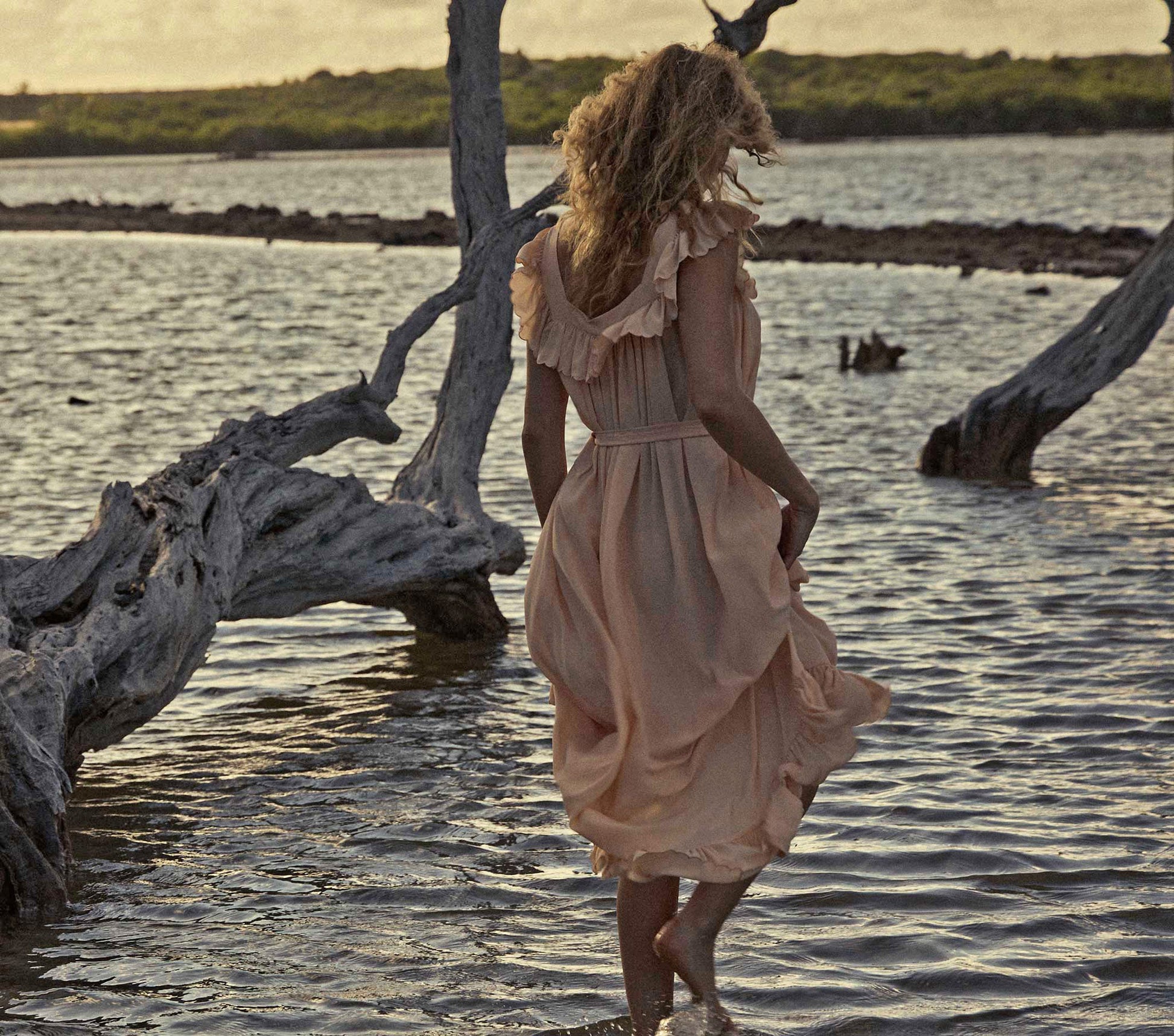 HMD -- SYCAMORE DRESS -- SUNLIT CORAL view 3
