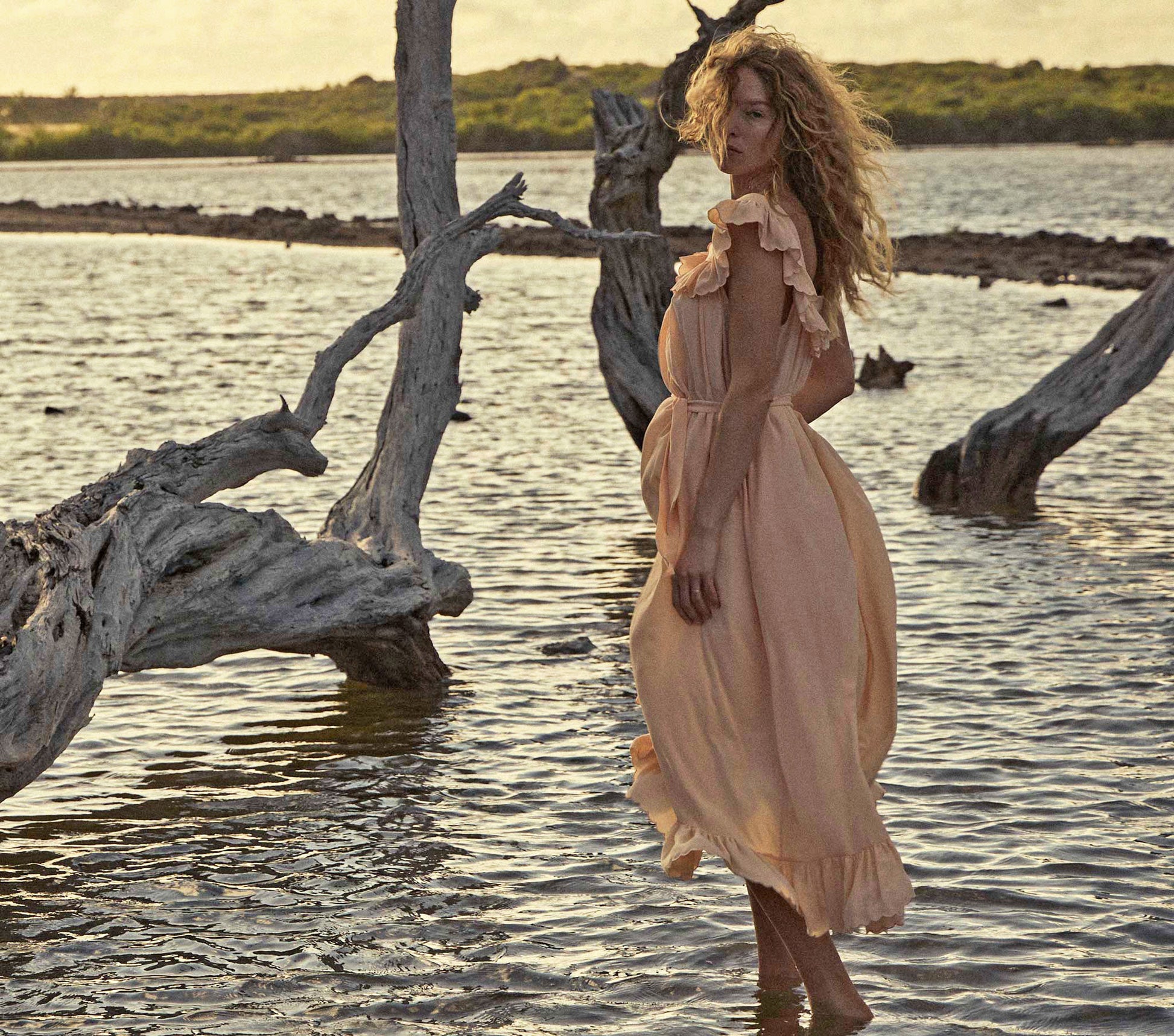 HMD -- SYCAMORE DRESS -- SUNLIT CORAL view 2
