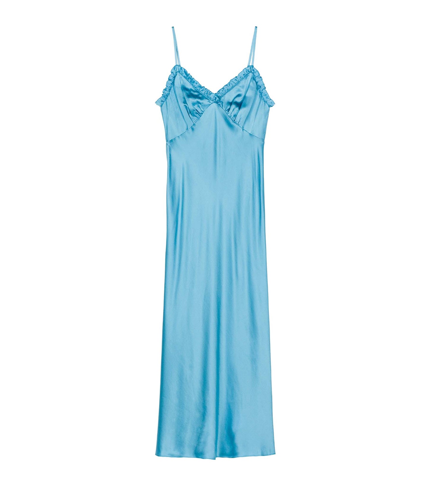 SANDIA DRESS -- BLUE TOPAZ