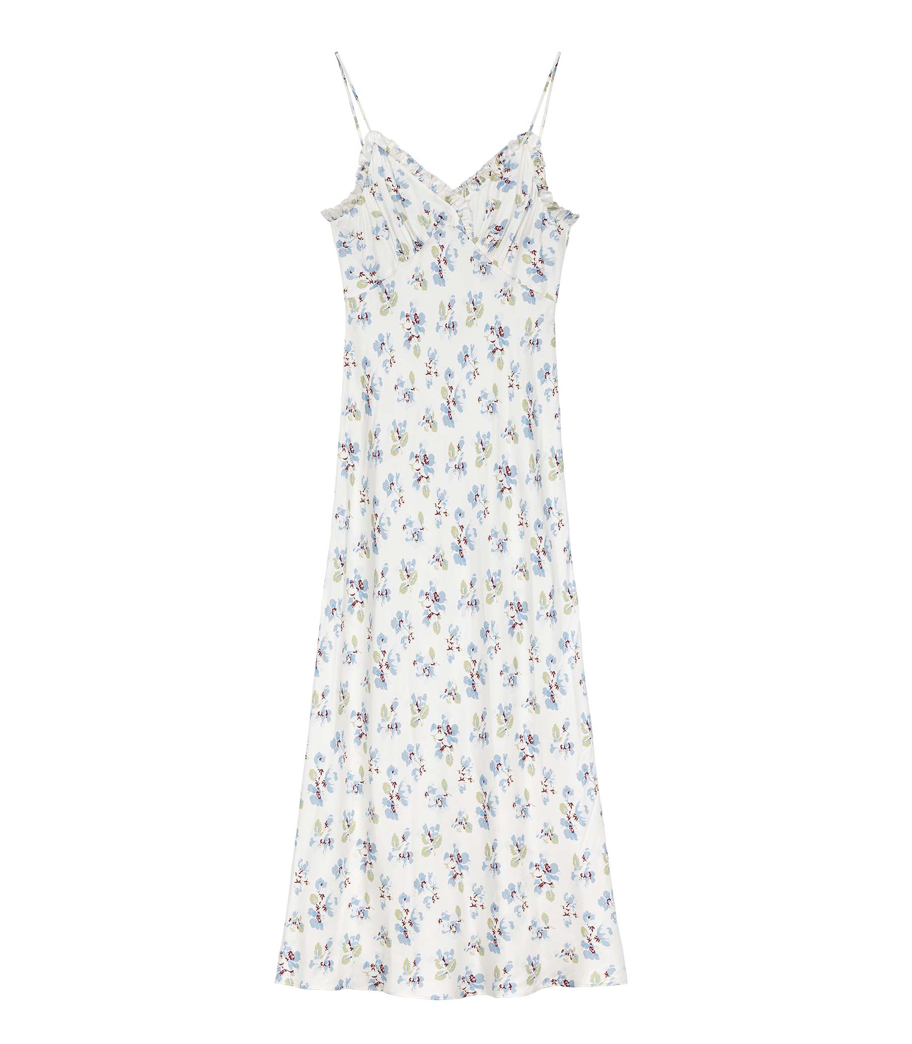 SANDIA DRESS -- BLEU FROLICKING FLORAL view 8