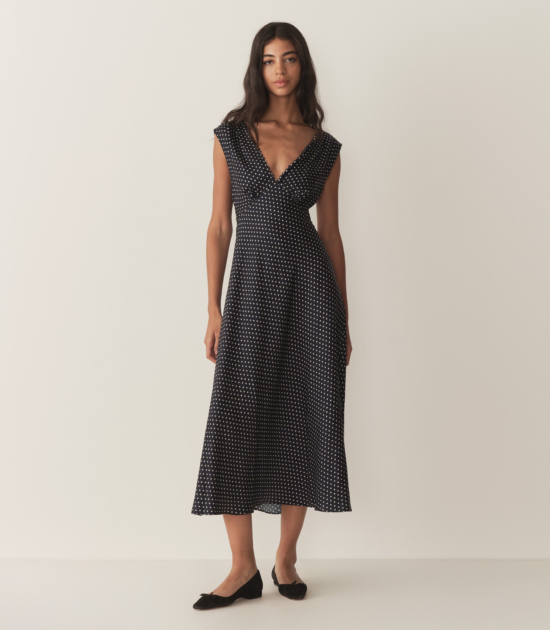 TAHLIA DRESS -- HEPBURN DOT view 3