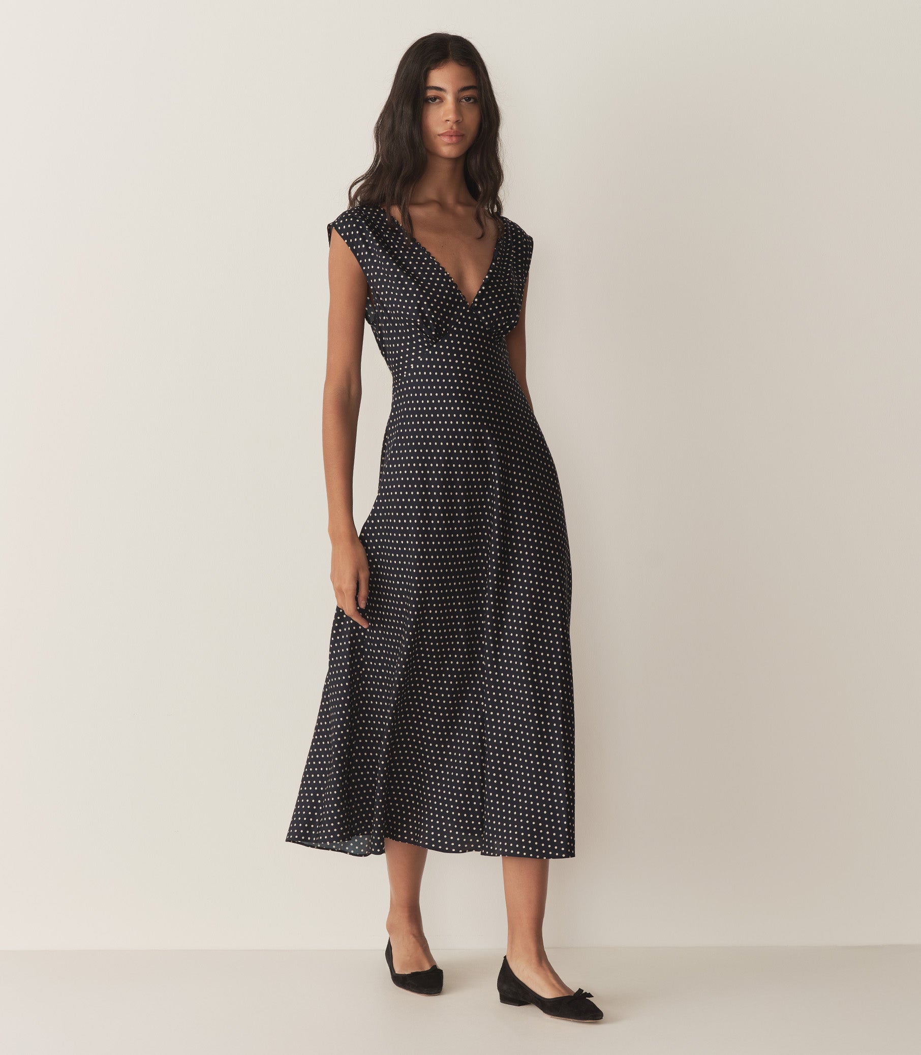 TAHLIA DRESS -- HEPBURN DOT view 1