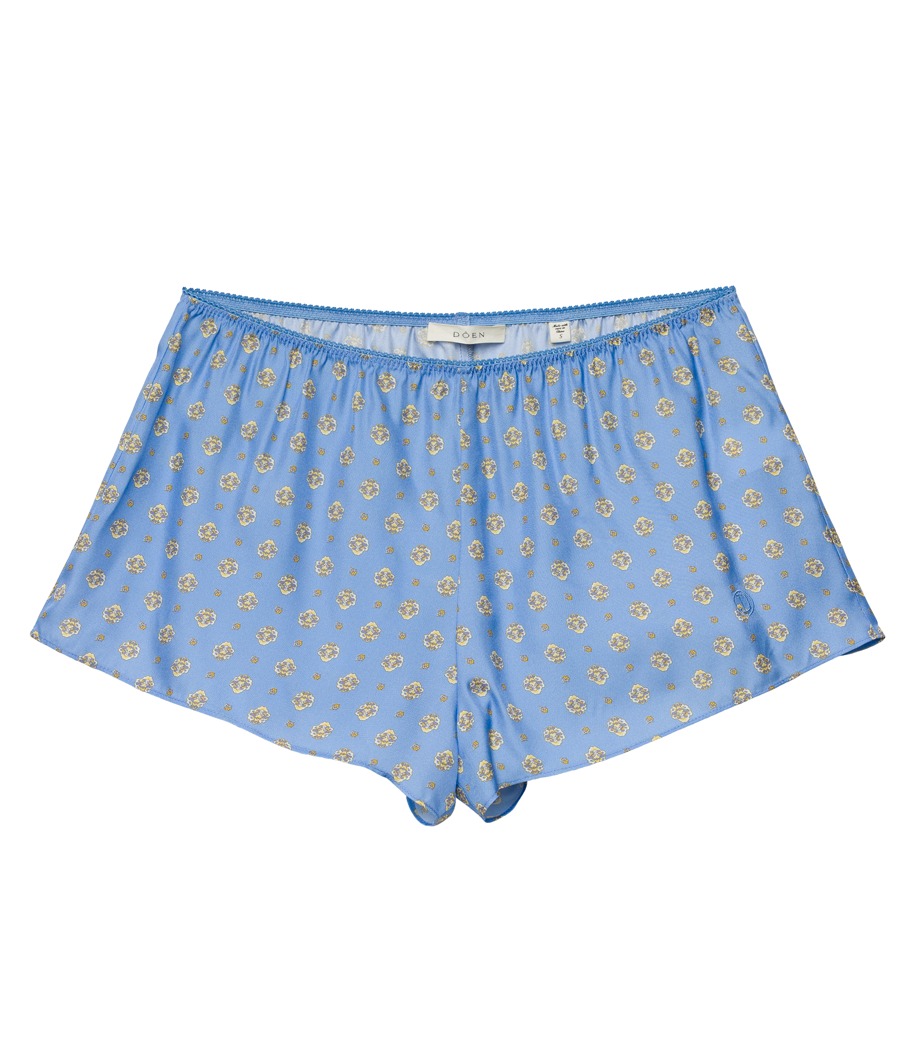 THELMA SHORT -- PERIWINKLE CADIZ FOULARD view 6
