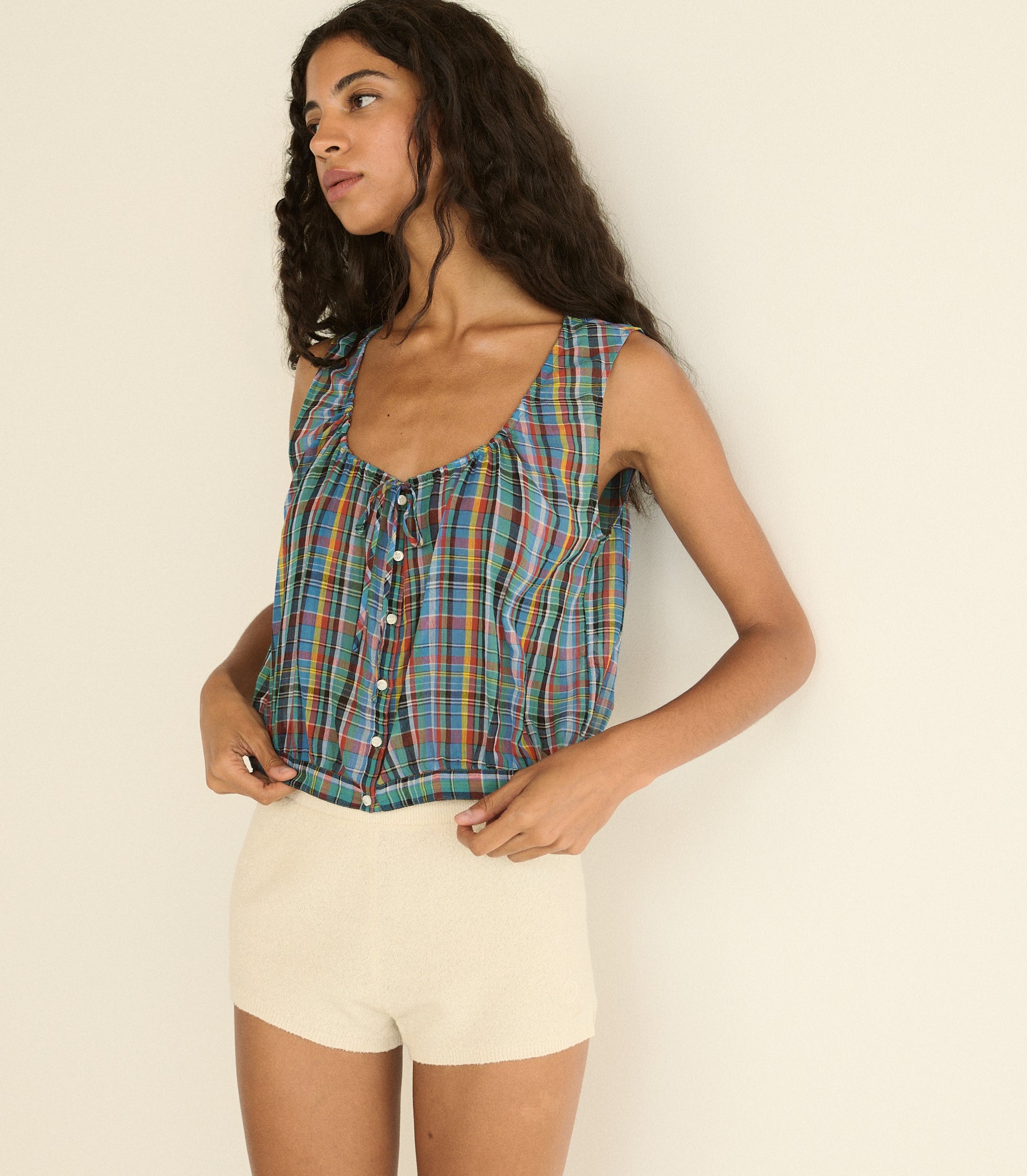 THEO TOP -- ALDERBROOK PLAID view 6

