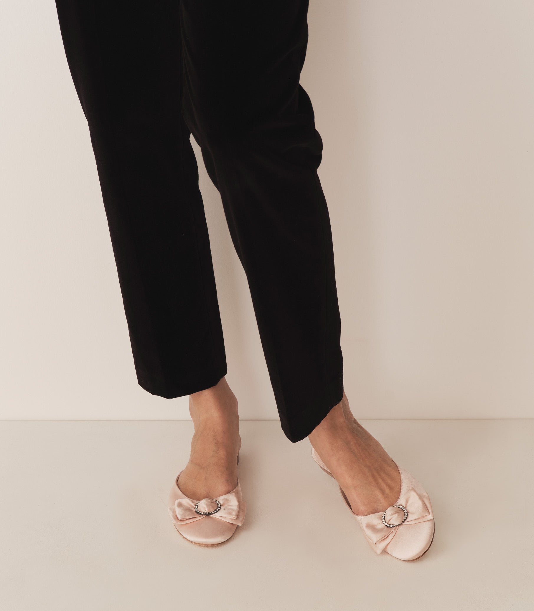 TILLY MULE -- PECHE SATIN view 2