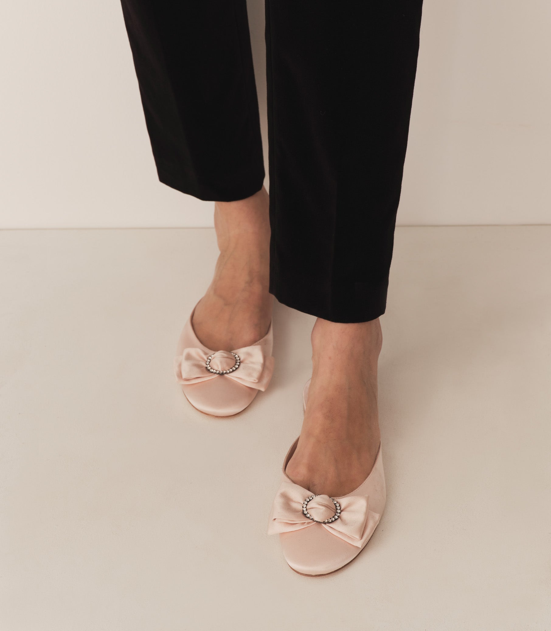 TILLY MULE -- PECHE SATIN view 1