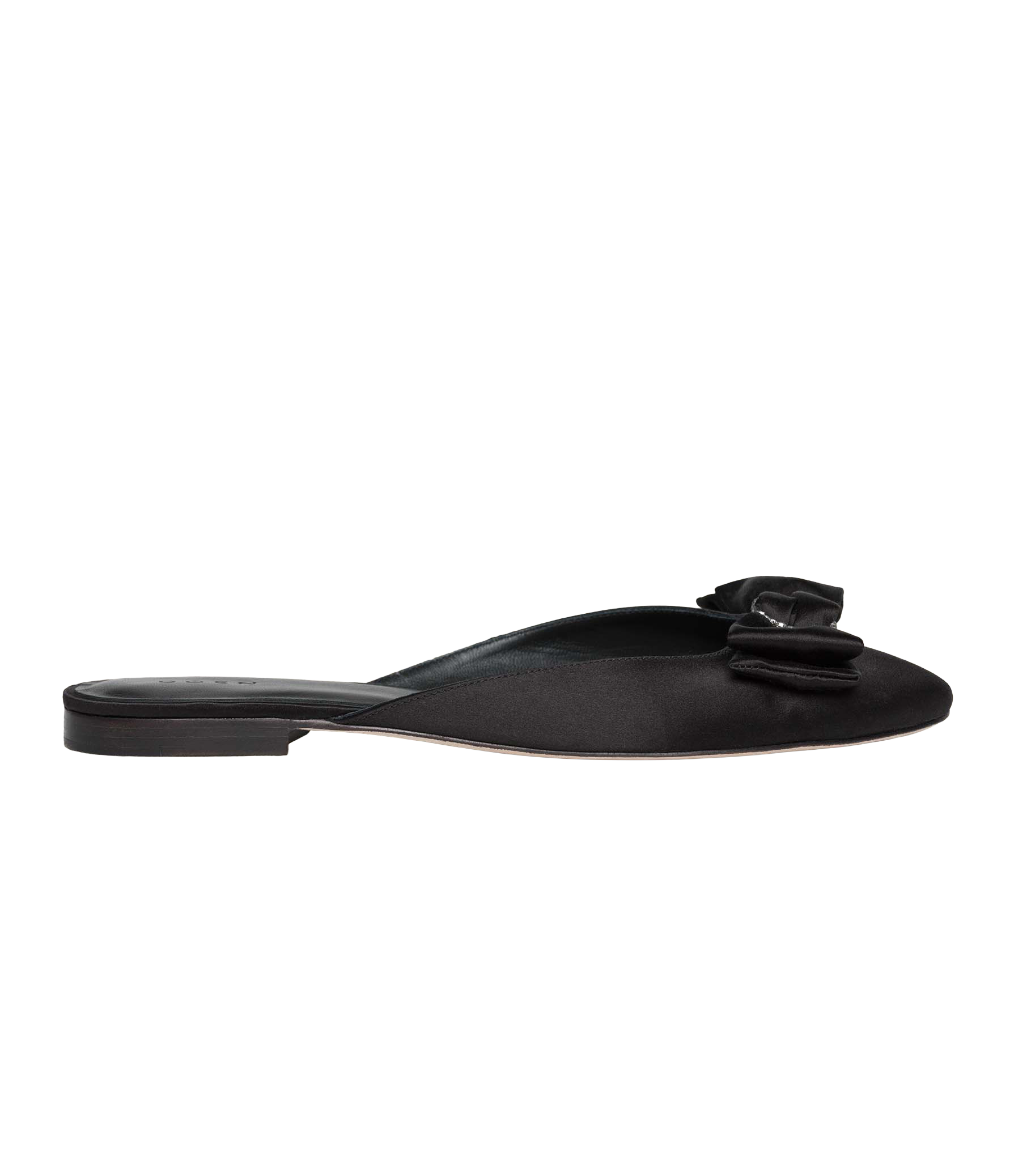 TILLY MULE -- BLACK SATIN view 3