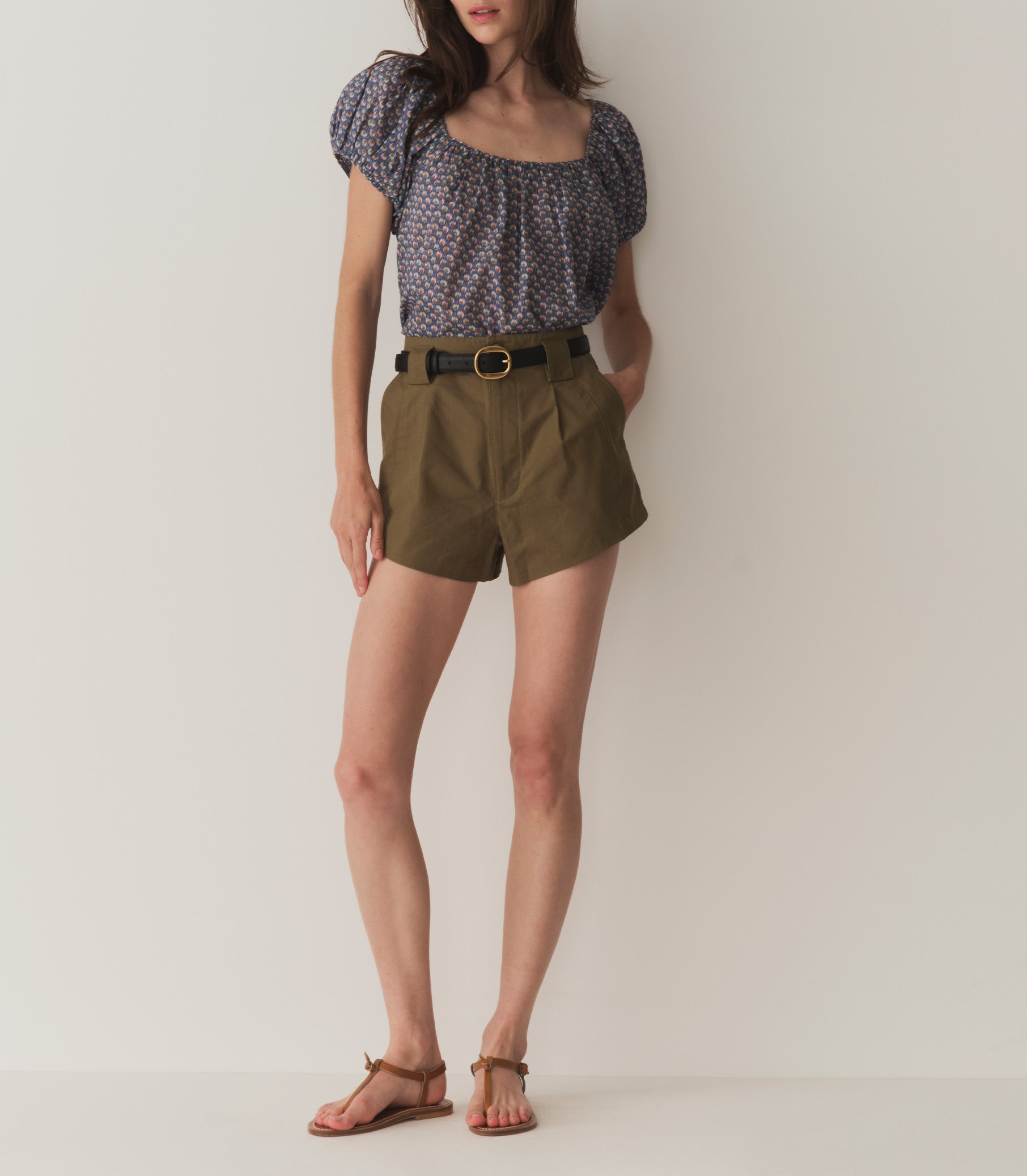 TONYA TOP -- DAHLIA IKAT view 2