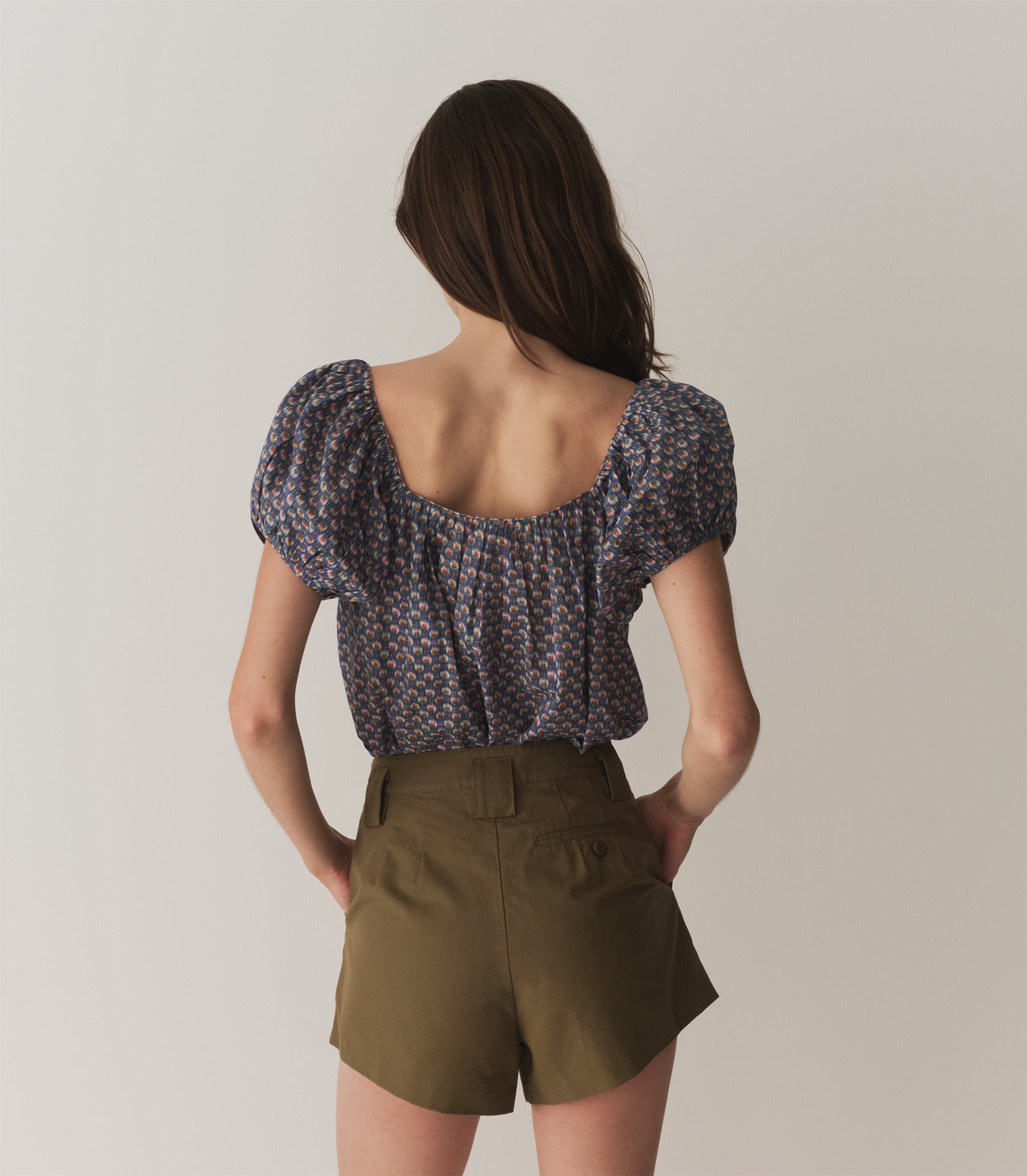 TONYA TOP -- DAHLIA IKAT view 4